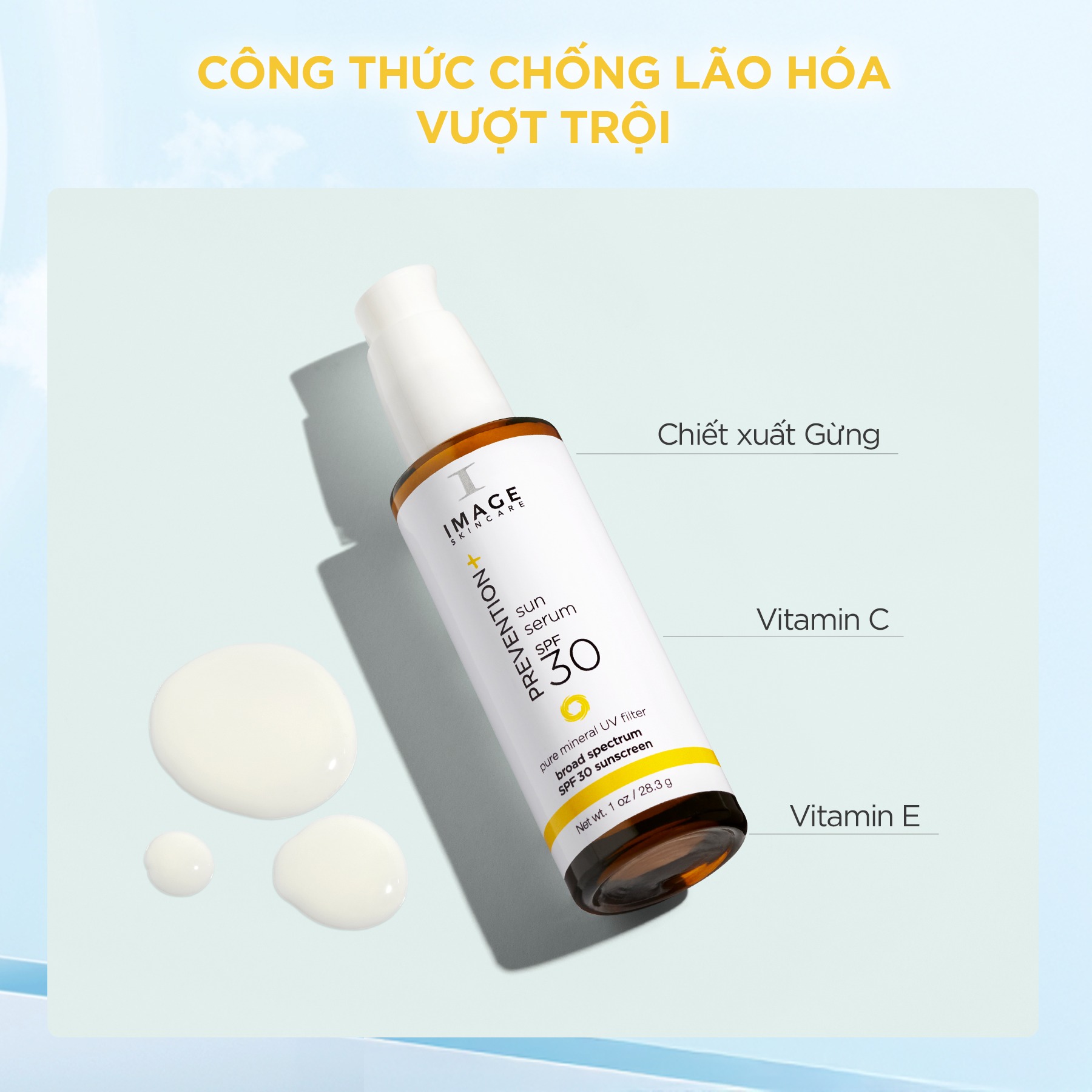 Mô tả Kem Chống Nắng Nâng Tông Sáng Da IMAGE Skincare PREVENTION+ Sun Serum SPF30 7g - 3