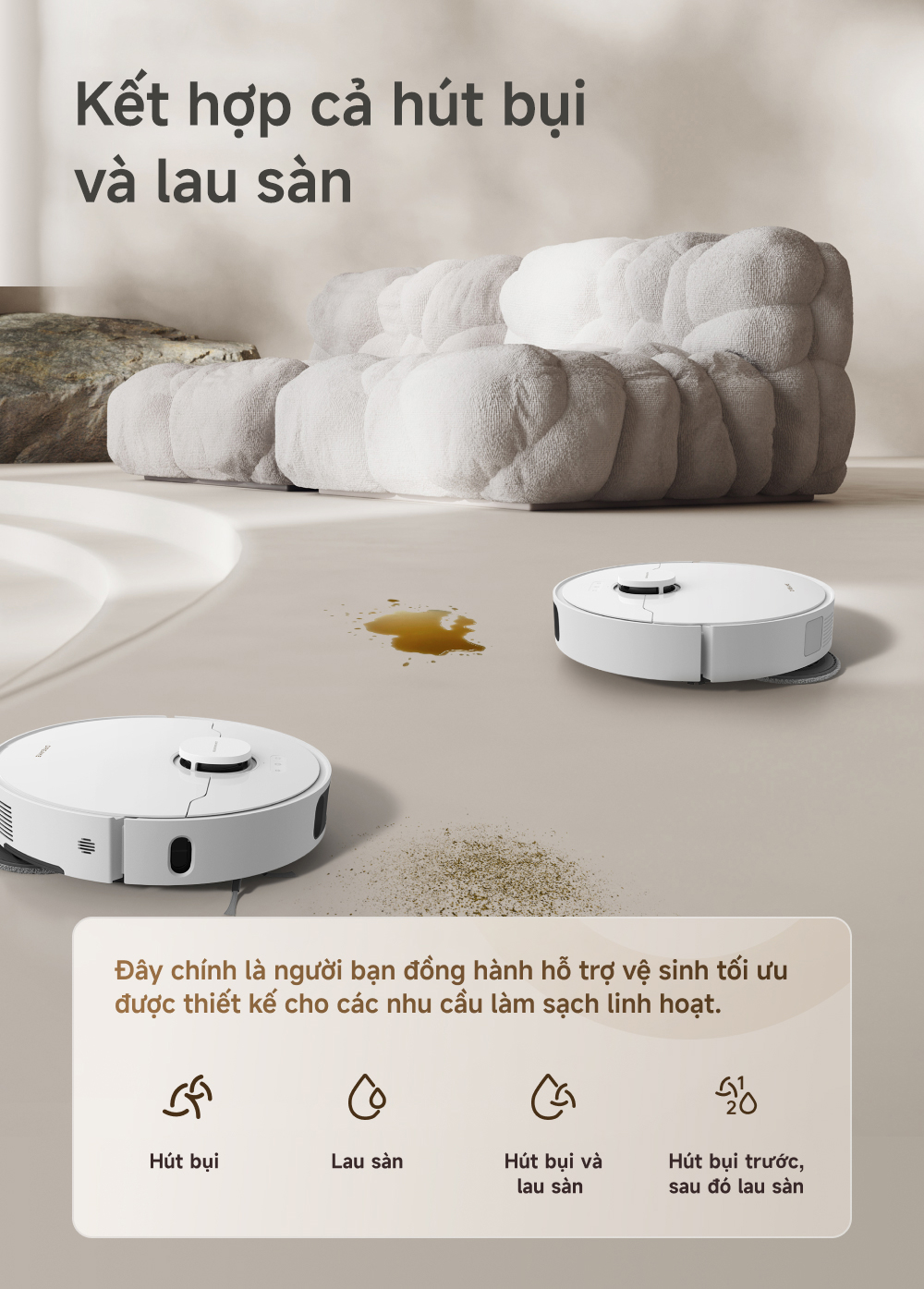 Mô tả Robot hút bụi lau sàn chuyên dụng Dreame L30s Ultra/ X30 Ultra - Bản quốc tế - Bảo hành 24 tháng - 10