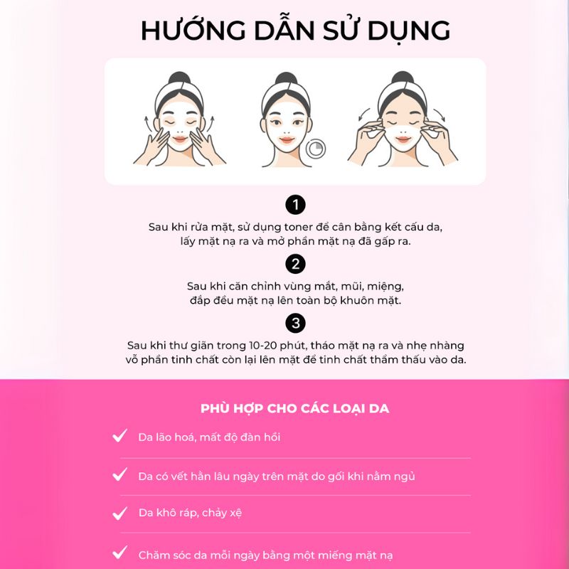 Mô tả Combo 10 Mặt Nạ Hỗ Trợ Phục Hồi Da Lão Hóa DERLADIE LABORATORIE VITAL FIRMING SOLUTION MASK 30mlx10 - 8