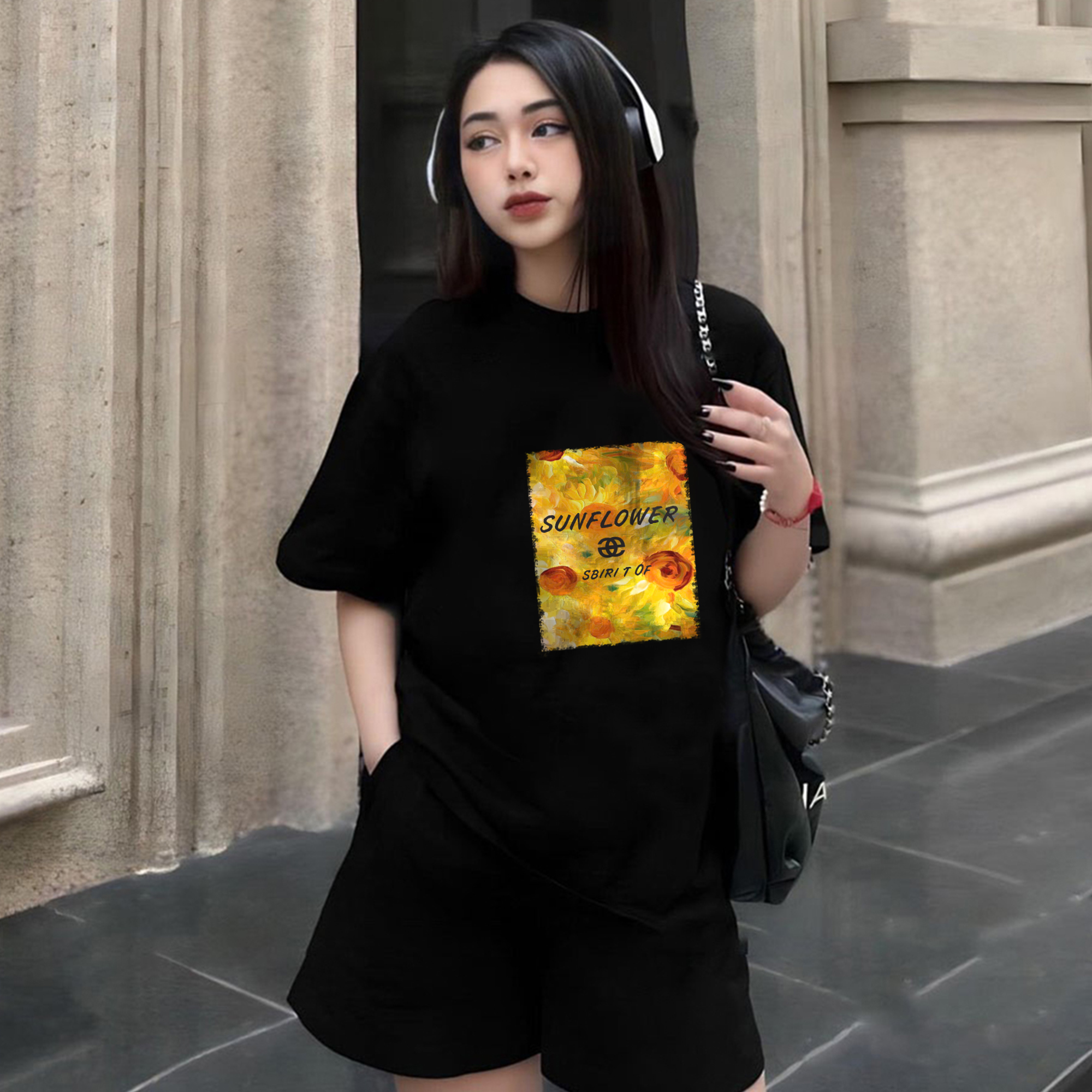 Mô tả Áo Thun Gạo House Unisex cotton 100% cao cấp, áo phông nam nữ cộc tay cổ tròn,áo phông đi biển MAT05 - 3