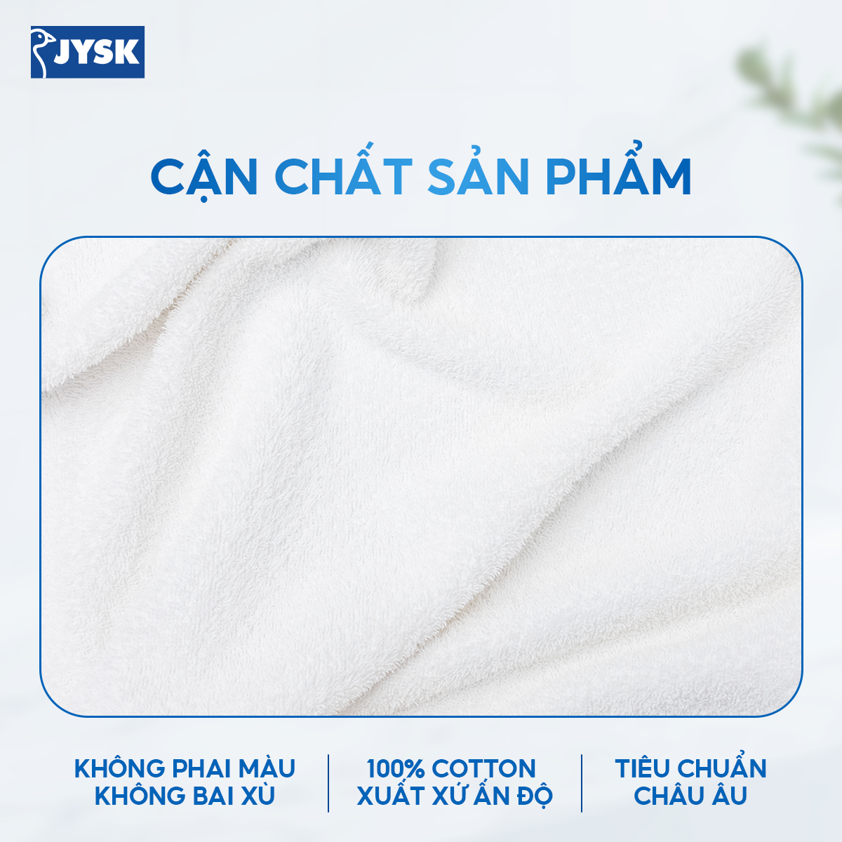 Mô tả Khăn tắm cotton | JYSK Karlstad | 50x100cm | Nhiều màu - 2