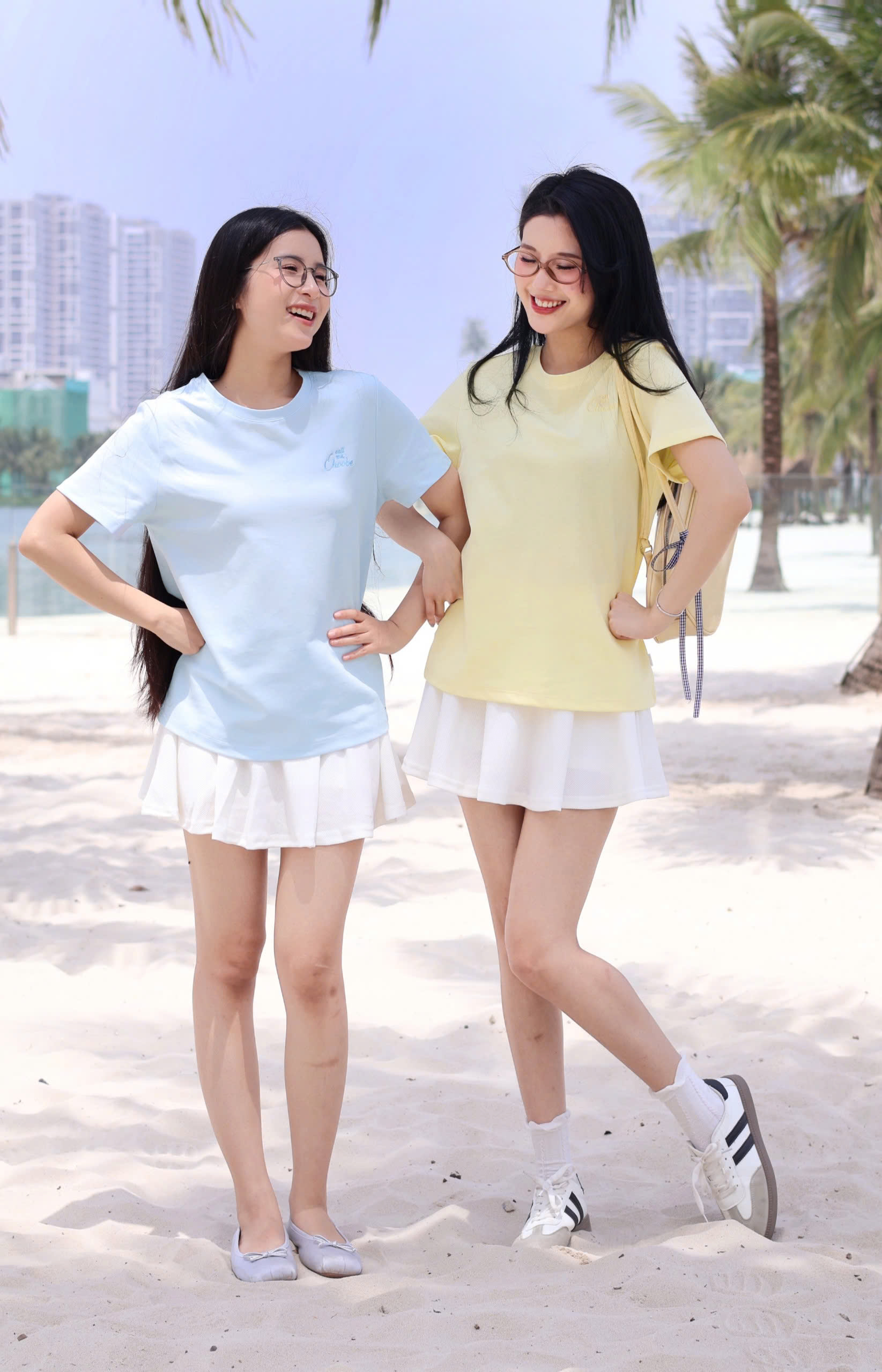 Mô tả Áo phông nữ Summie Choobe thun form regular T-shirt basic cổ tròn vải cotton cao cấp thoải mái A123 - 1