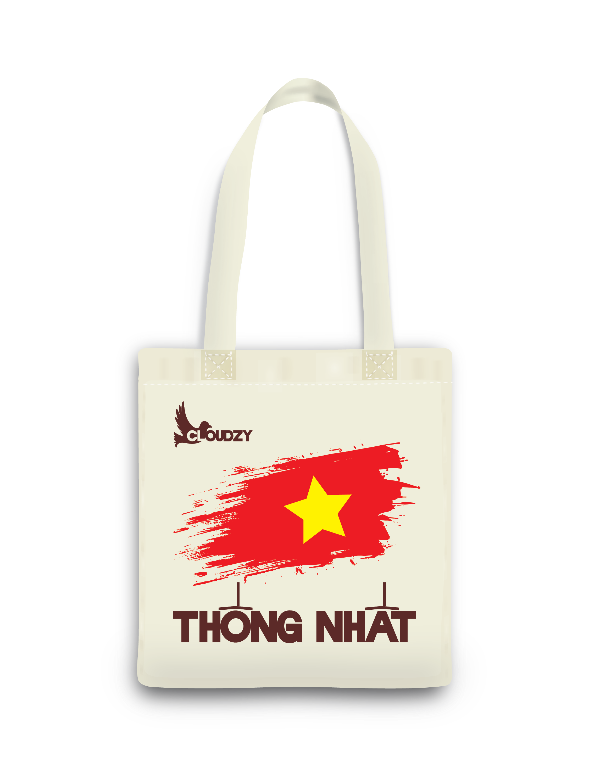 Mô tả Túi Tote vải Canvas nữ nam dày dặn in hình Giải Phóng Miền Nam 30/4 Cloudzy - 2