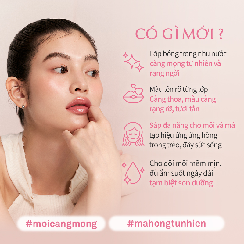Mô tả Son Dưỡng Môi Dạng Cầu hince Raw Glow Dewy Ball - 3