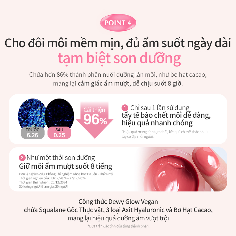 Mô tả Son Dưỡng Môi Dạng Cầu hince Raw Glow Dewy Ball - 8