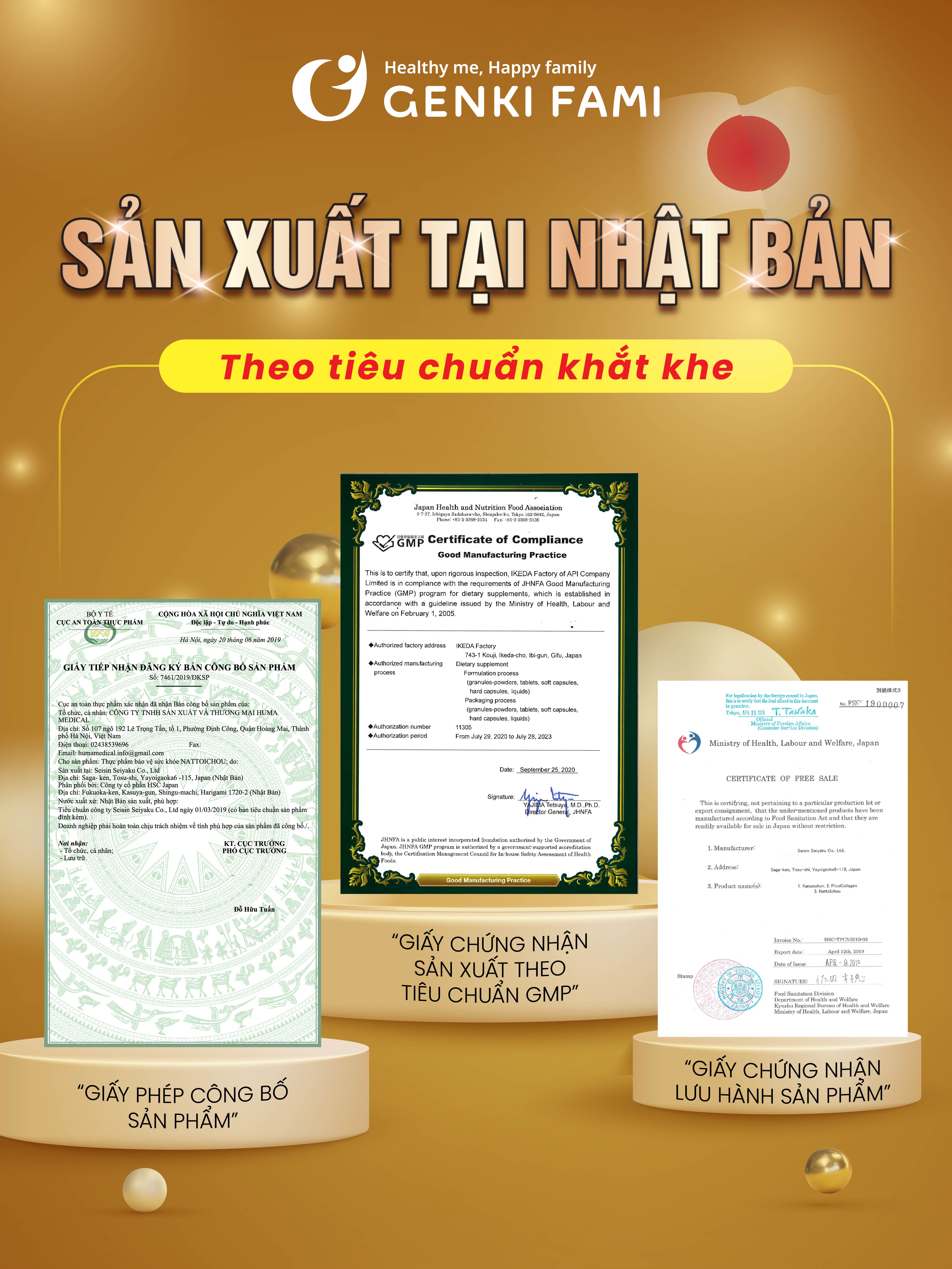 Mô tả Viên Uống Bổ Não, Ngừa Đột Quỵ Tai Biến, Giúp Ngủ Ngon Nattokinase 3000FU Natto Ichou Genki Fami Nhật Bản - 11