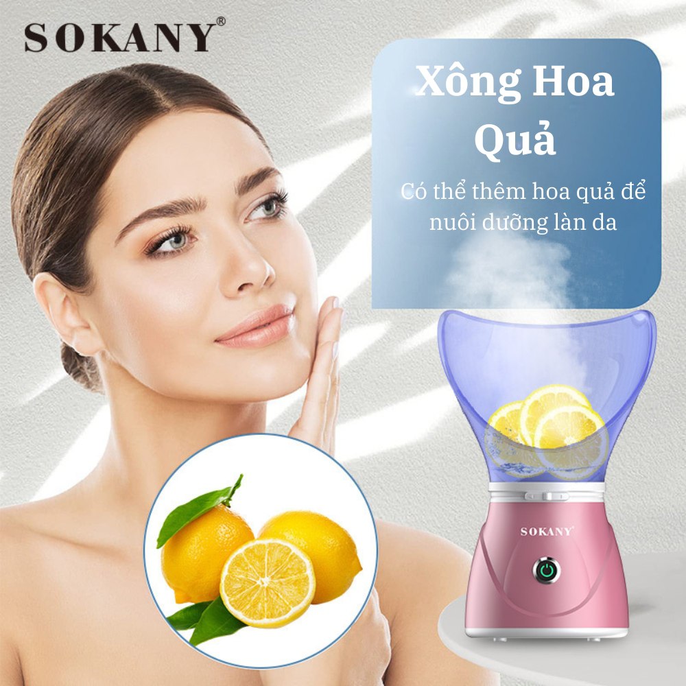 Mô tả Máy xông mặt thảo dược SOKANY SK-1079, xông sữa, thông thảo dược giúp thông thoáng mũi họng hiệu quả - 4