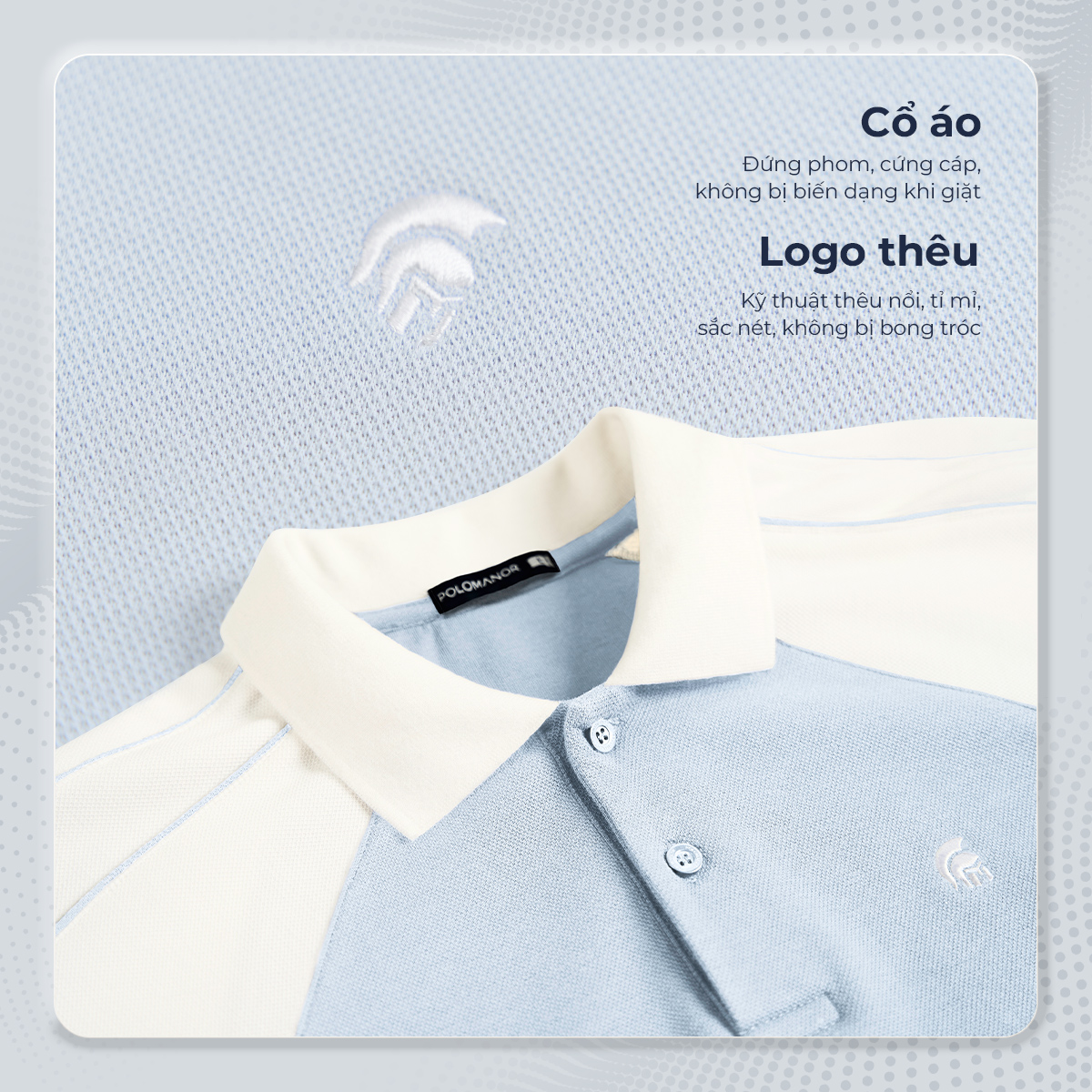 Mô tả Áo polo nam cao cấp VETRA, BST SÁNH ĐÔI, vải cá sấu cotton interlock, thanh lịch, sang trọng - POLOMANOR - 3