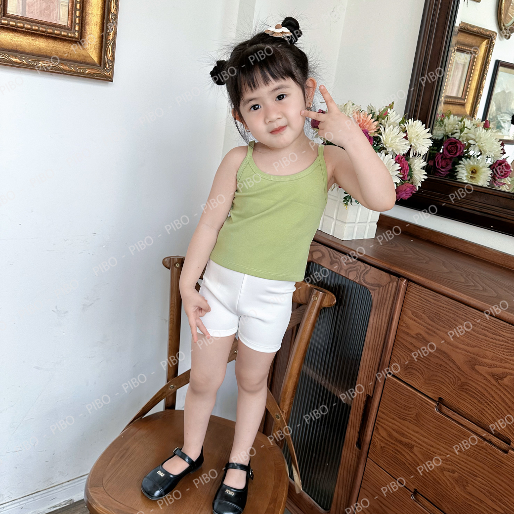 Mô tả Quần Đùi Ôm Ngắn Cho Bé Dáng Biker Tôn Dáng, Dễ Phối Đồ, Quân Đùi Cho Bé -BabyBoo-PiBo- QDBK - 3