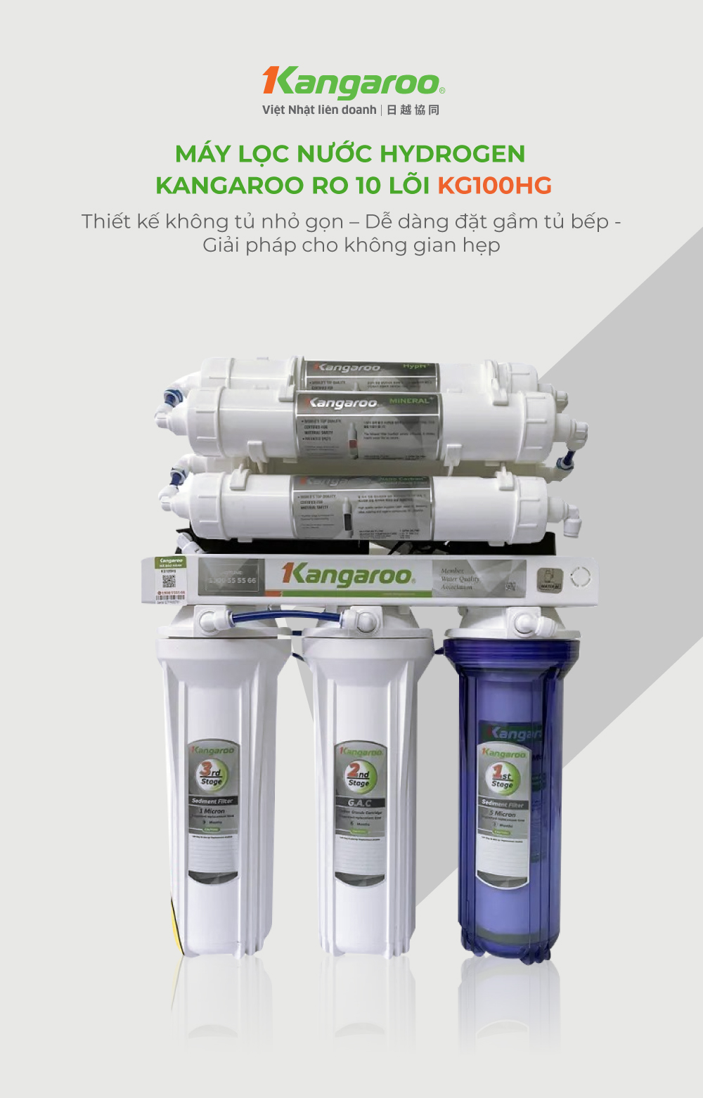 Máy lọc nước Hydrogen Kangaroo KG100HG