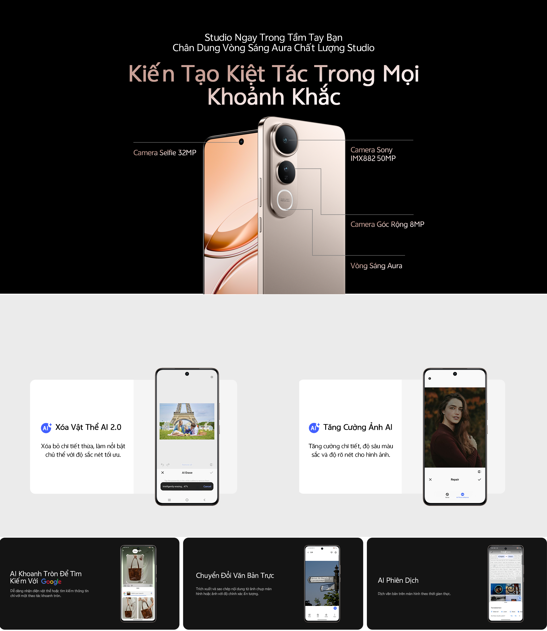 Mô tả Điện thoại vivo V50 Lite (12GB/256GB) - Hàng chính hãng - Bảo hành 12 tháng - 1 Đổi 1 trong tháng đầu tiên - 5