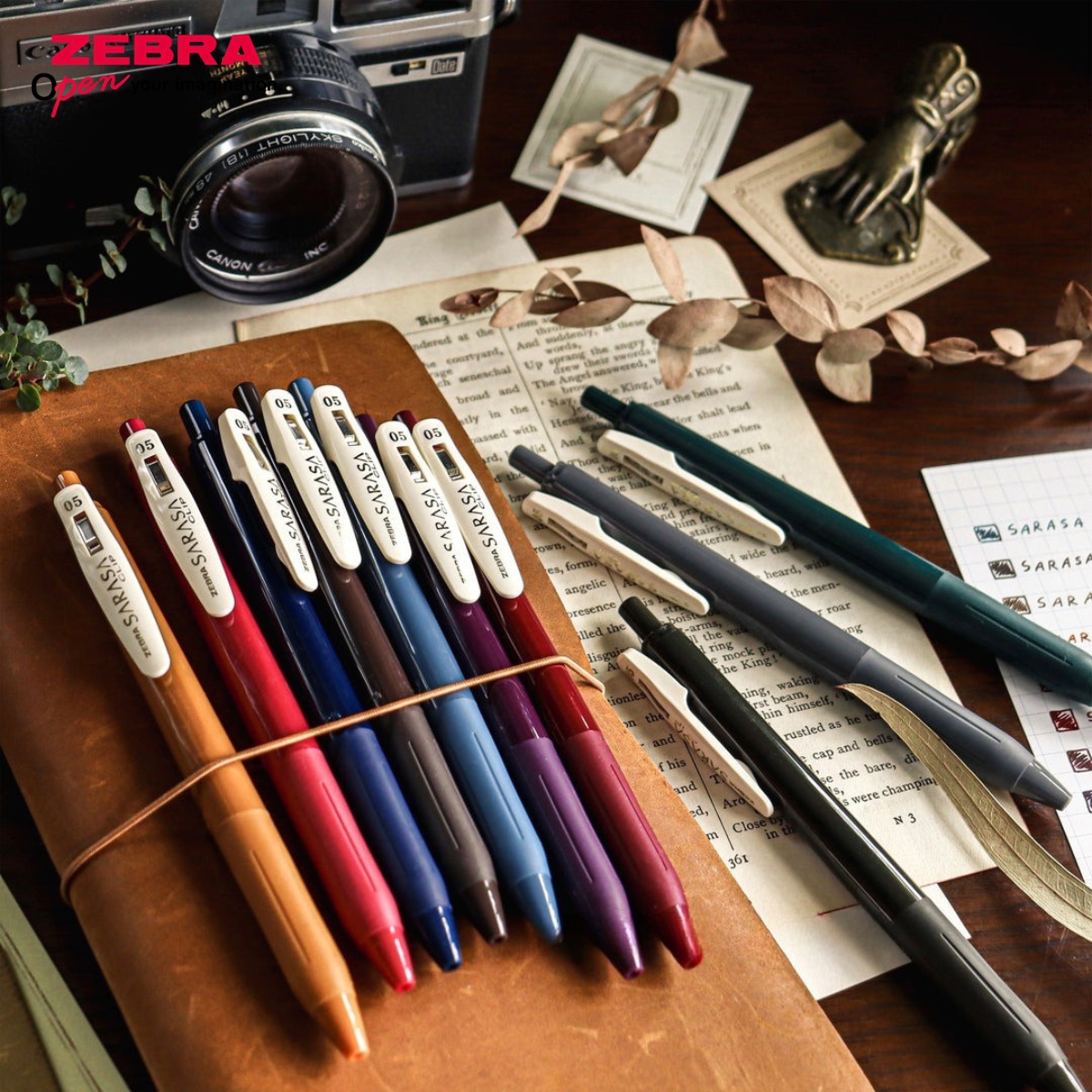 Mô tả Bút Gel Zebra Sarasa Clip Vintage 0.5mm - 10 Màu Cổ Điển, Mực Gốc Nước, Công Nghệ Nhật Bản [Chính Hãng] - 9
