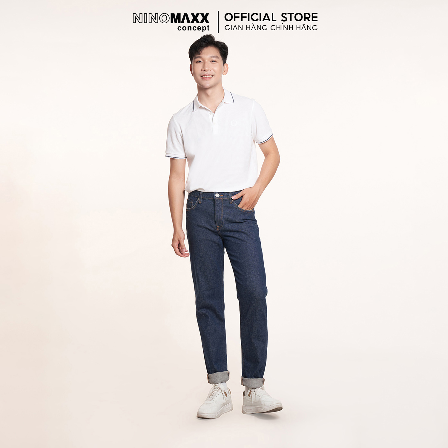 Mô tả Quần jean Basic Nam ống đứng Ninomaxx 2407021 - 3