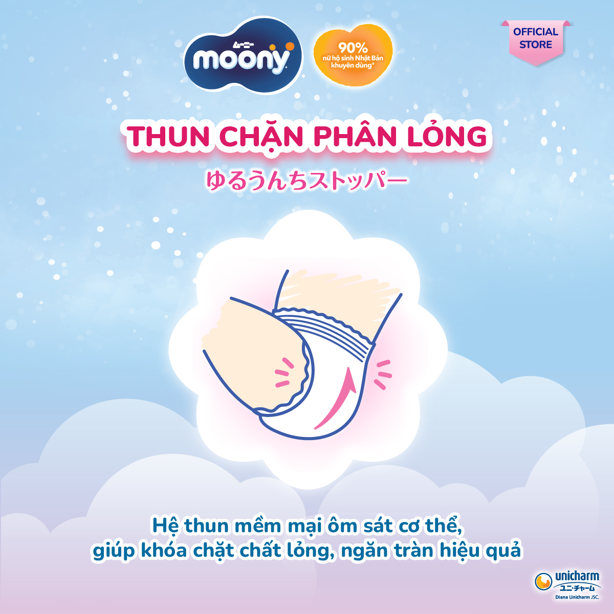 Mô tả Tã quần cao cấp Moony Bé Trai L44/XL38/XXL26 - Nhập khẩu Nhật Bản - 6