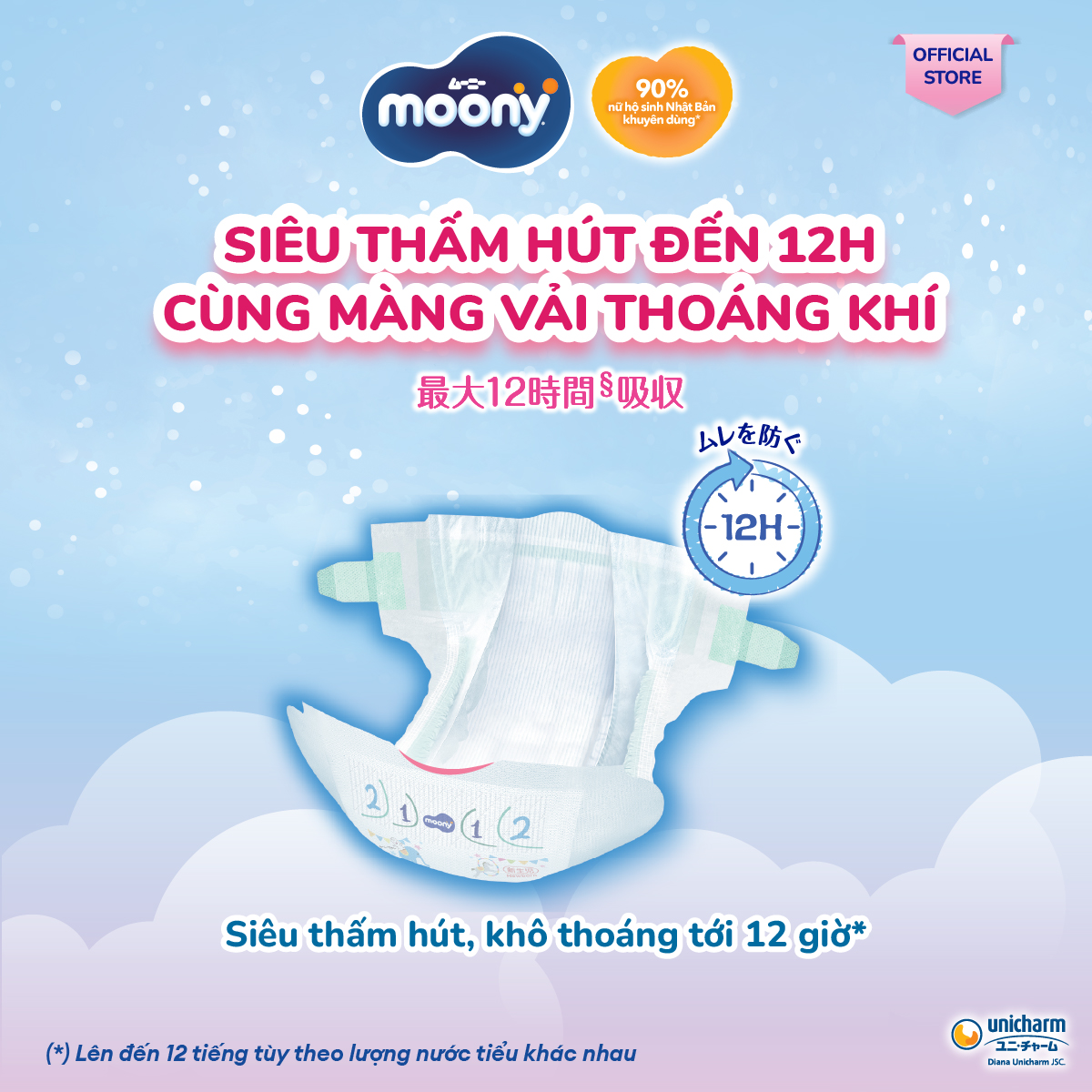 Mô tả Tã quần cao cấp Moony Bé Gái L44/XL38/XXL26 - Nhập khẩu Nhật Bản - 6