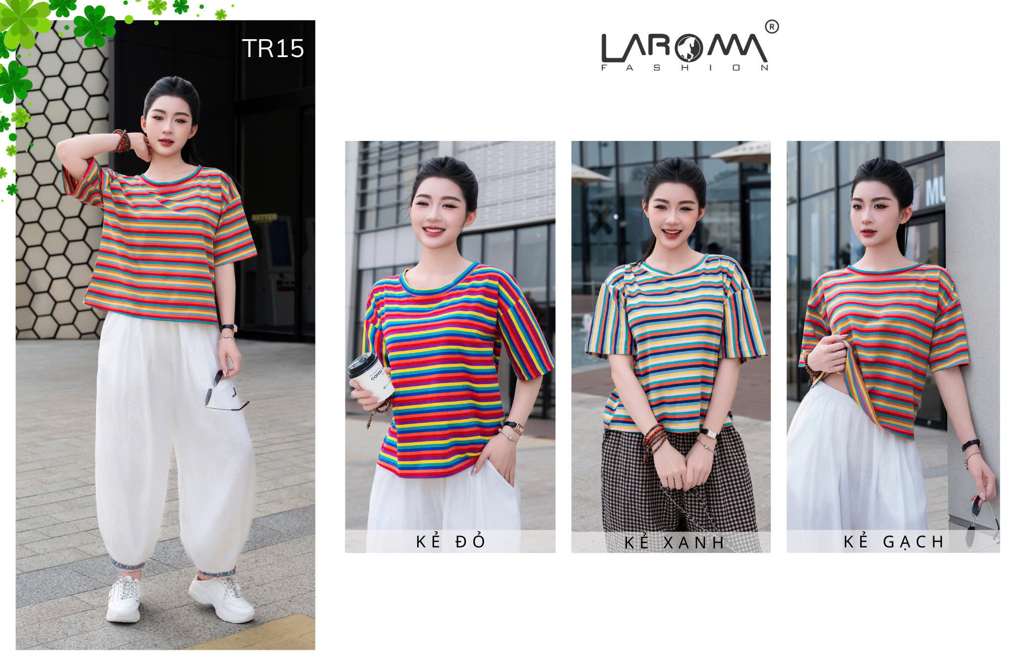 Mô tả Áo Thun Nữ Laroma 03 | Mềm Mát - Thấm Hút Mồ Hôi - An Toàn Cho Da - Bền Bỉ - 4