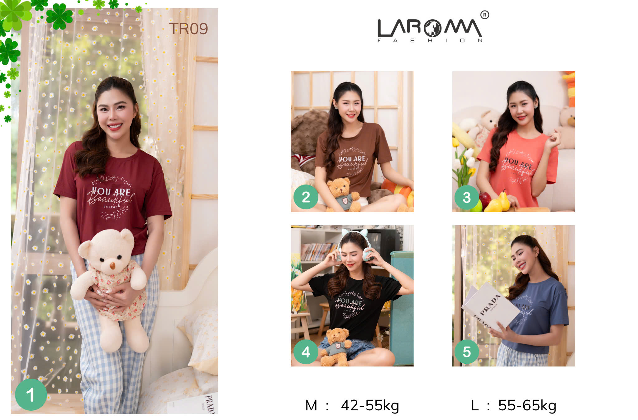 Mô tả Áo Thun Nữ Laroma 02 | Mềm Mát - Thấm Hút Mồ Hôi - An Toàn Cho Da - Bền Bỉ - 3