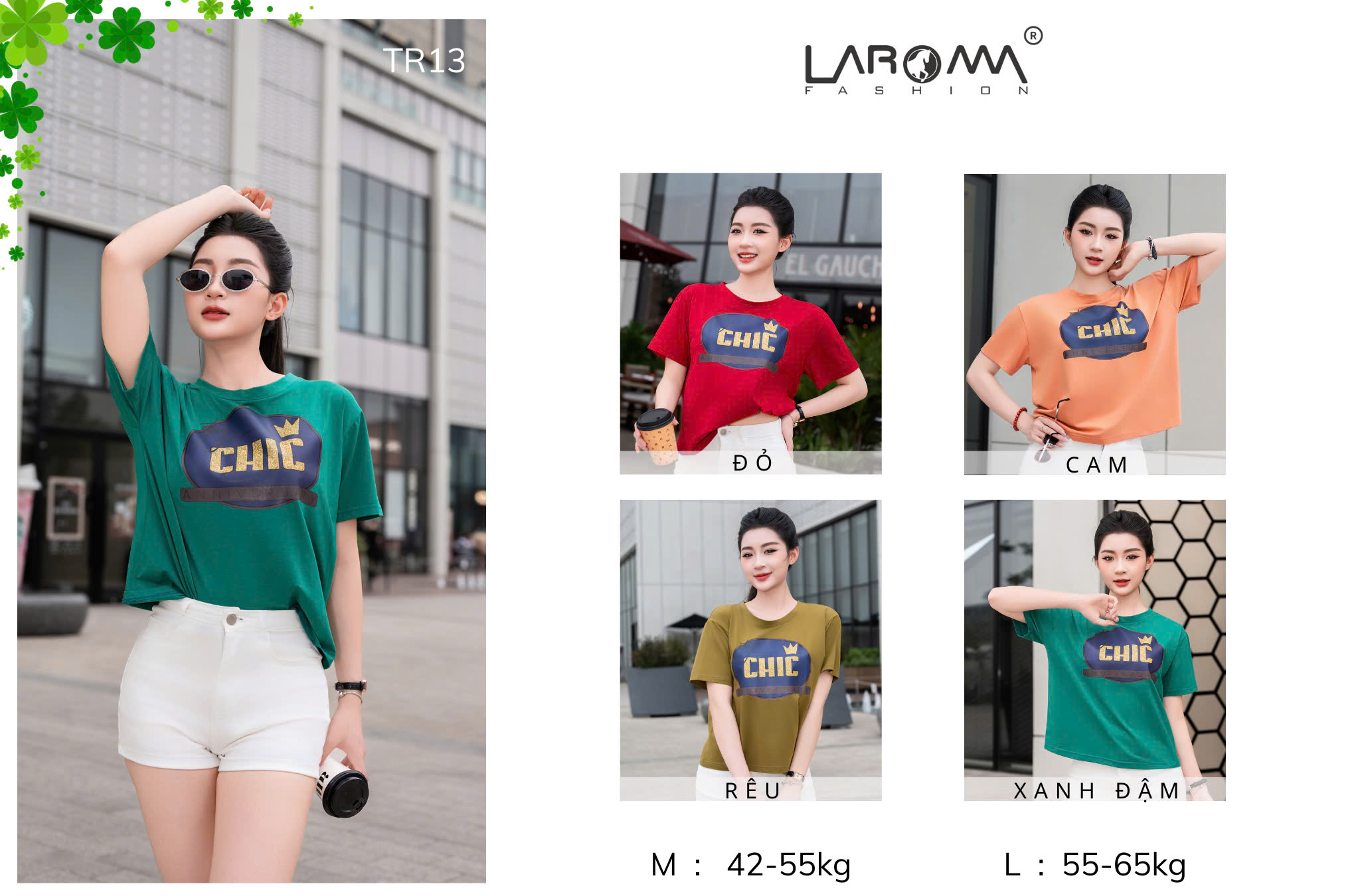 Mô tả Áo Thun Nữ Laroma 02 | Mềm Mát - Thấm Hút Mồ Hôi - An Toàn Cho Da - Bền Bỉ - 5