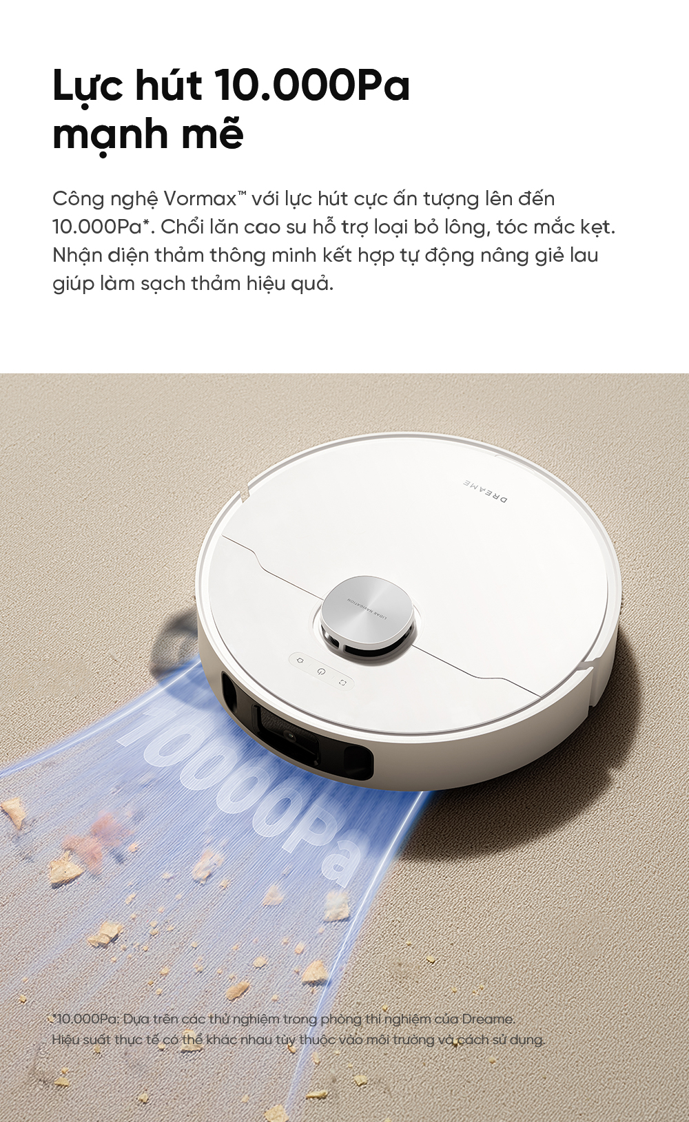 Mô tả Robot lau sàn hút bụi tự làm sạch Dreame L10s Ultra Gen 2/ L10 Ultra / D20 Ultra- Bản quốc tế - BH 24 Tháng - 3