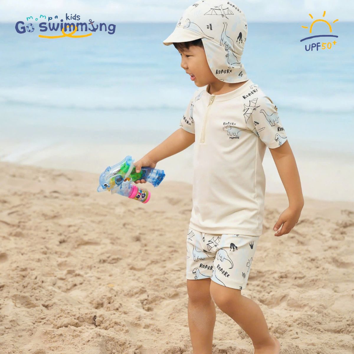 Mô tả Đồ bơi bé trai quần rời Mompa 2-6 tuổi vải co giãn nhanh khô tặng kèm mũ bơi 688 - 6
