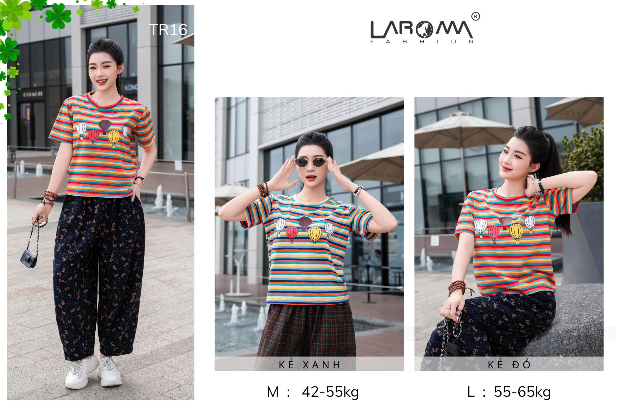 Mô tả Áo Thun Nữ Laroma 02 | Mềm Mát - Thấm Hút Mồ Hôi - An Toàn Cho Da - Bền Bỉ - 6