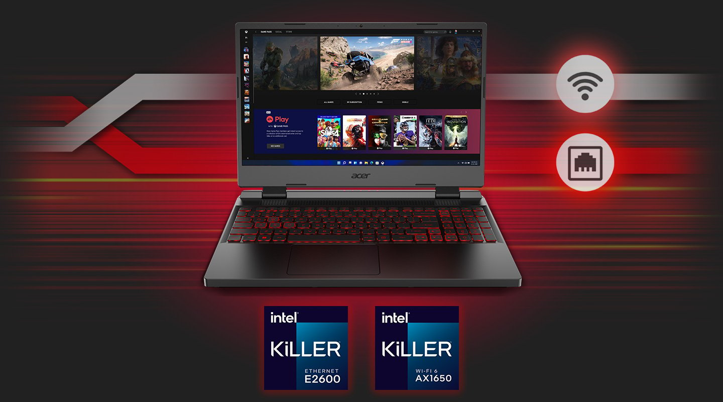 Mô tả Acer Nitro 5 Tiger AN515-58-5935 – Laptop gaming chuẩn chiến binh, i5 Gen 12, RTX 4050 - 3