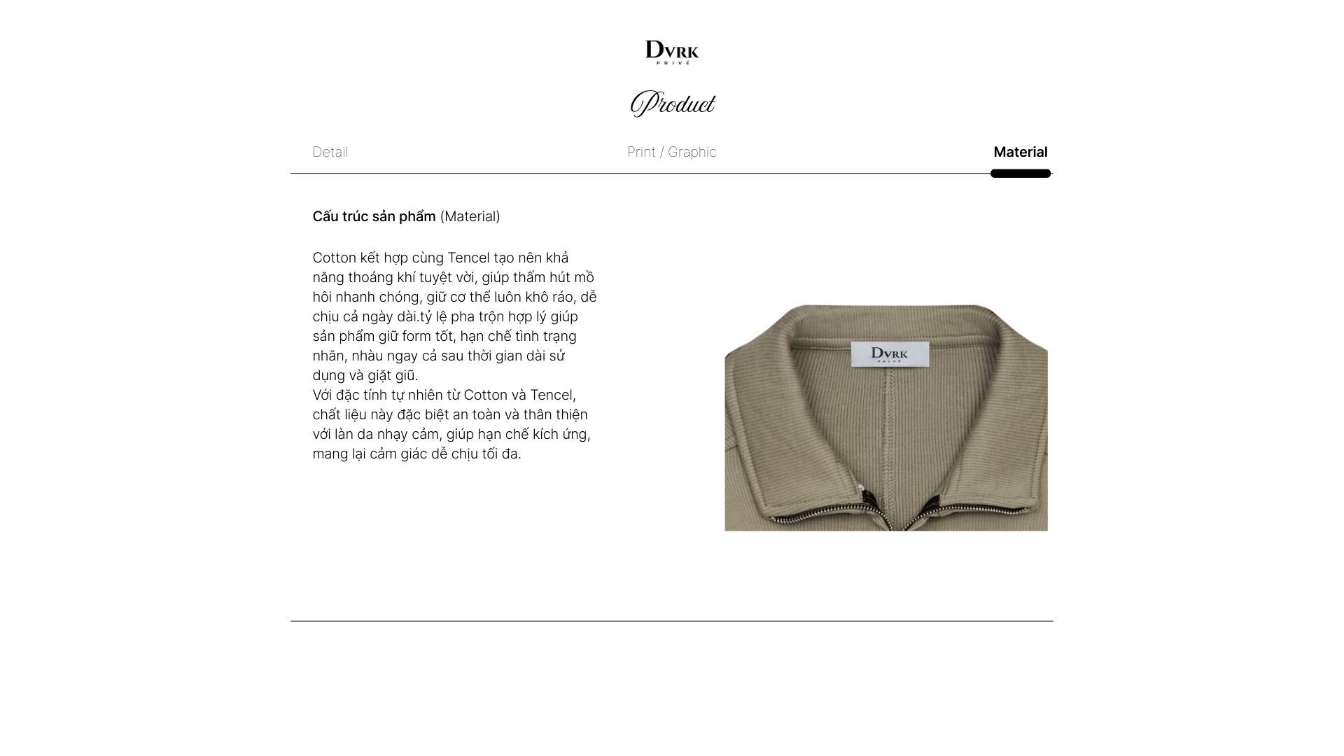 Mô tả DVRK - Áo Khoác Dệt Kim Khóa Kéo Thêu Logo Privé Rêverie Màu Mocha -DVRK-25S - 3