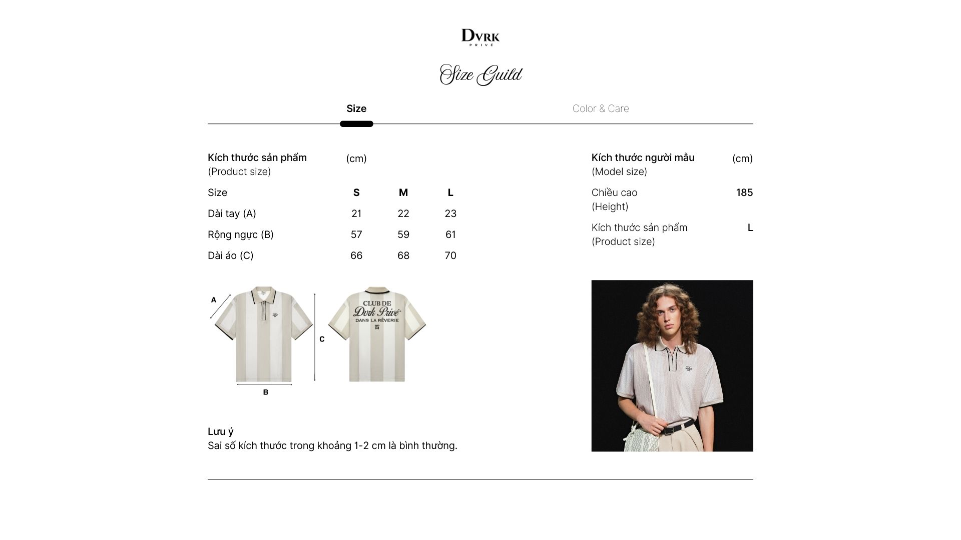 Mô tả DVRK - Áo Polo Jersey Sọc Cổ Khóa Kéo Màu Xám-DVRK-25S - 4