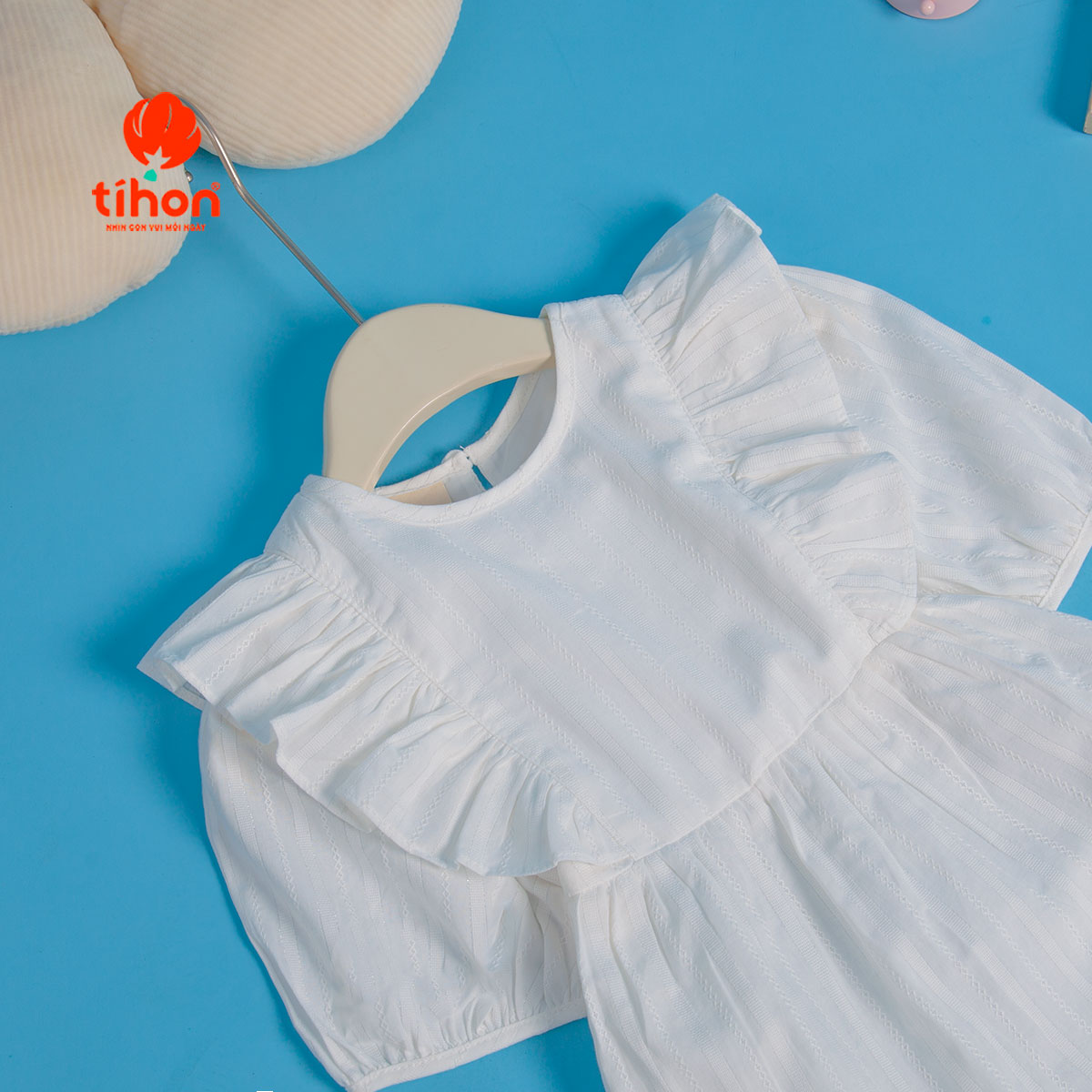 Mô tả Áo sơ mi bé gái TIHON cao cấp chất liệu thô mềm mại thoáng mát ASM0750201 - 7