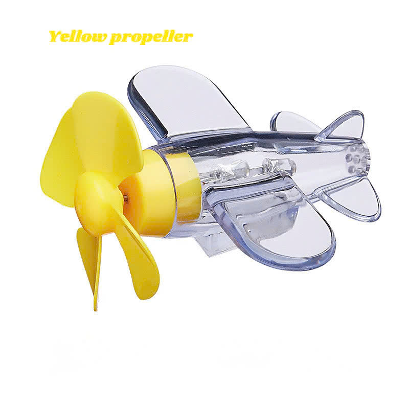 Mô tả Máy bay đồ chơi phát sáng gắn mũ bảo hiểm, xe máy, ô tô, xe đạp, sáng bằng năng lượng gió không hết pin Có Đèn LED - 4