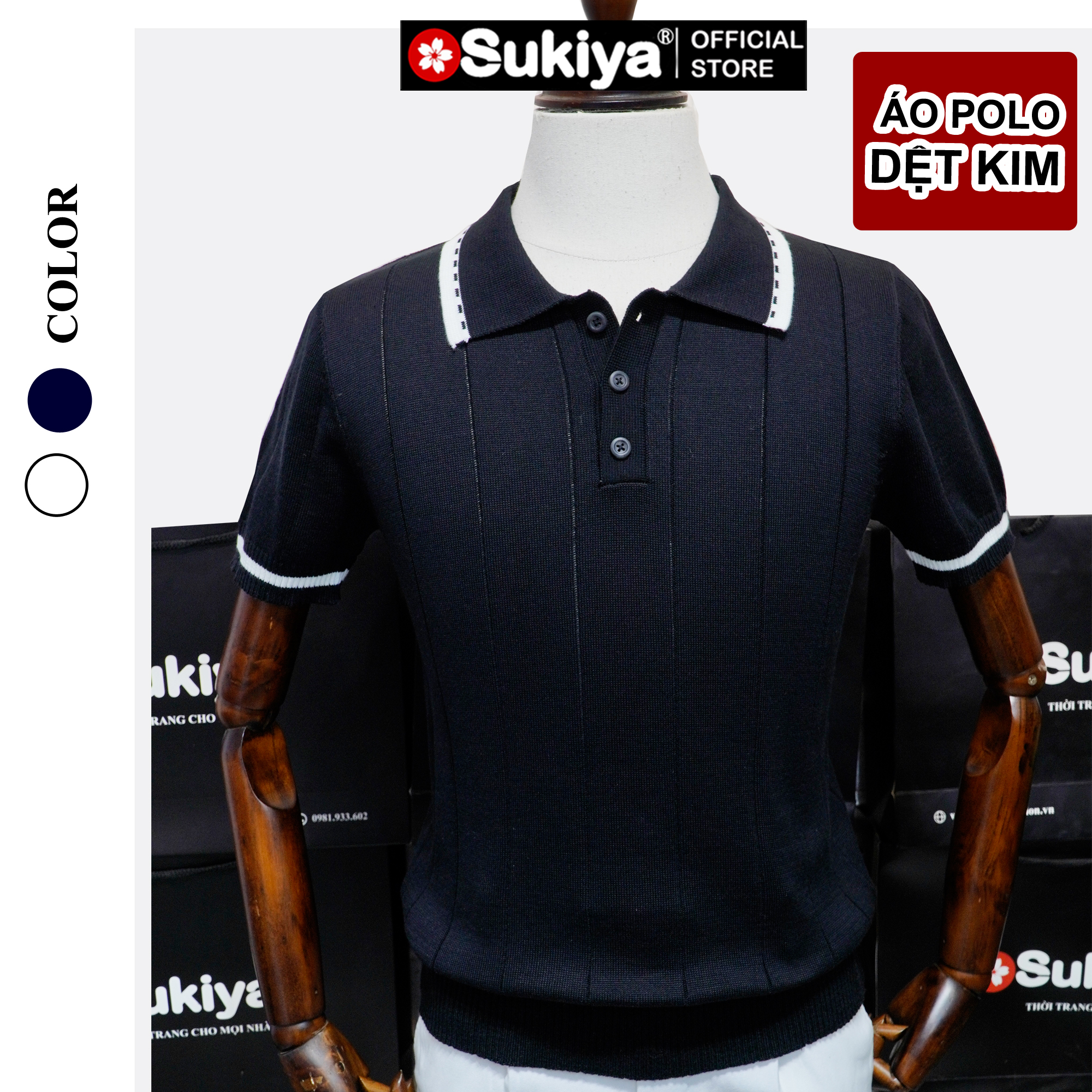 Mô tả Áo Polo Nam SUKIYA Kẻ Cổ Áo Polo Len Dệt Kim Chất Liệu Sợi Mát Mẻ Kiểu Dáng Thanh Lịch AL105 - 4