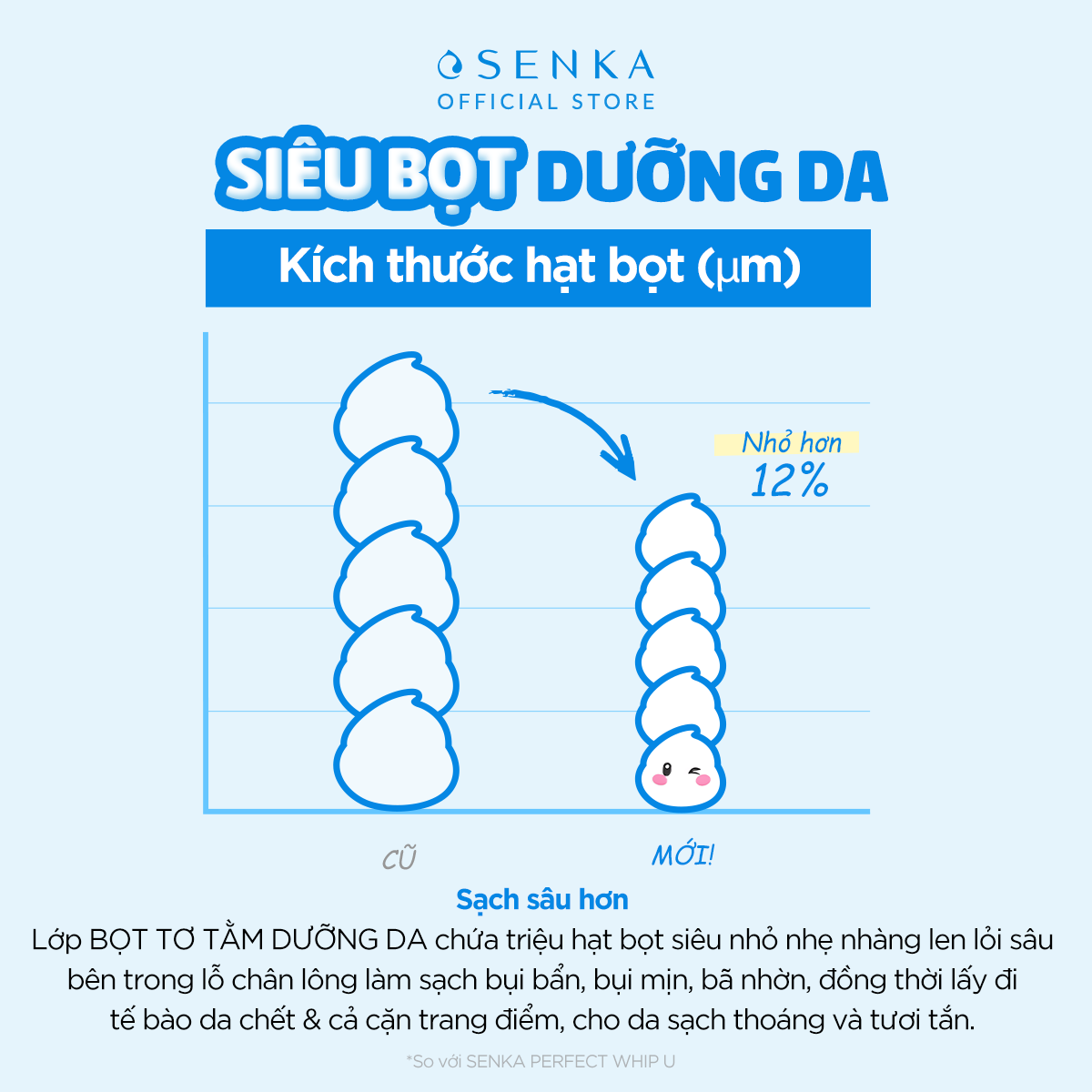 Sữa rửa mặt Senka Perfect Whip - thành phần