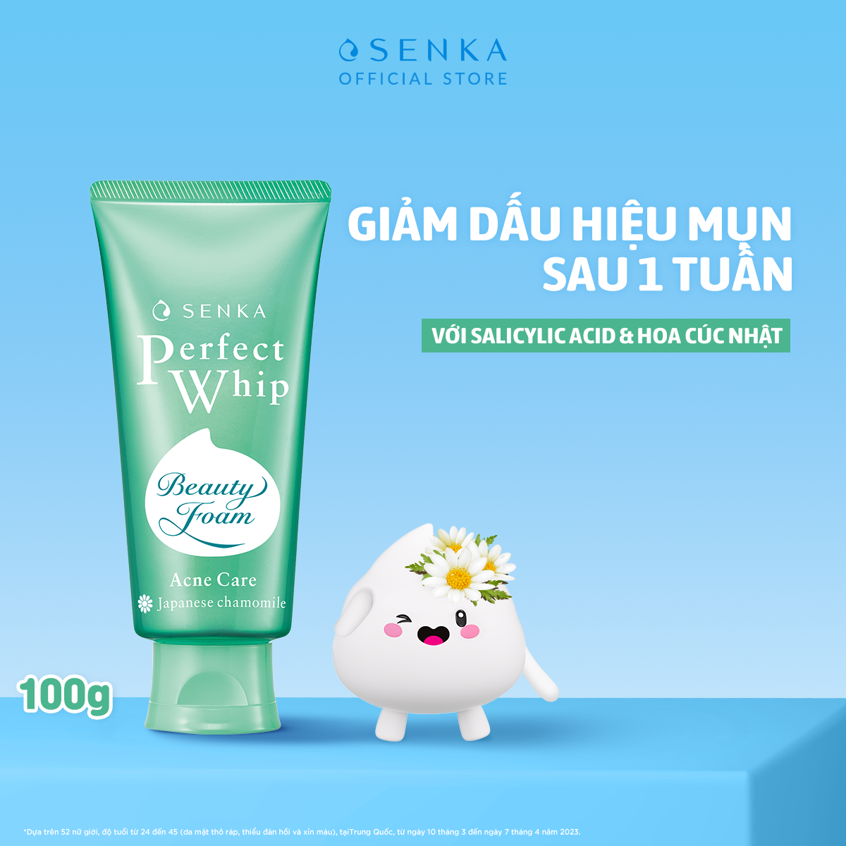 Senka Perfect Whip Acne Care Texture