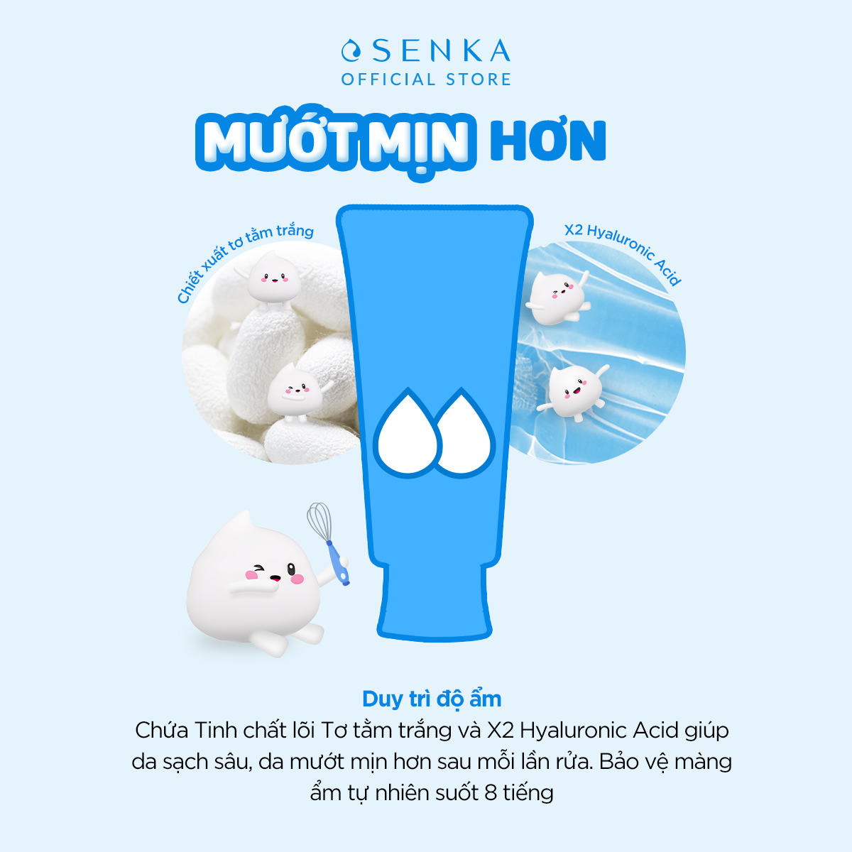 Mô tả Bộ 02 Sữa rửa mặt mướt mịn sạch sâu SENKA PERFECT WHIP 120g/chai - 7