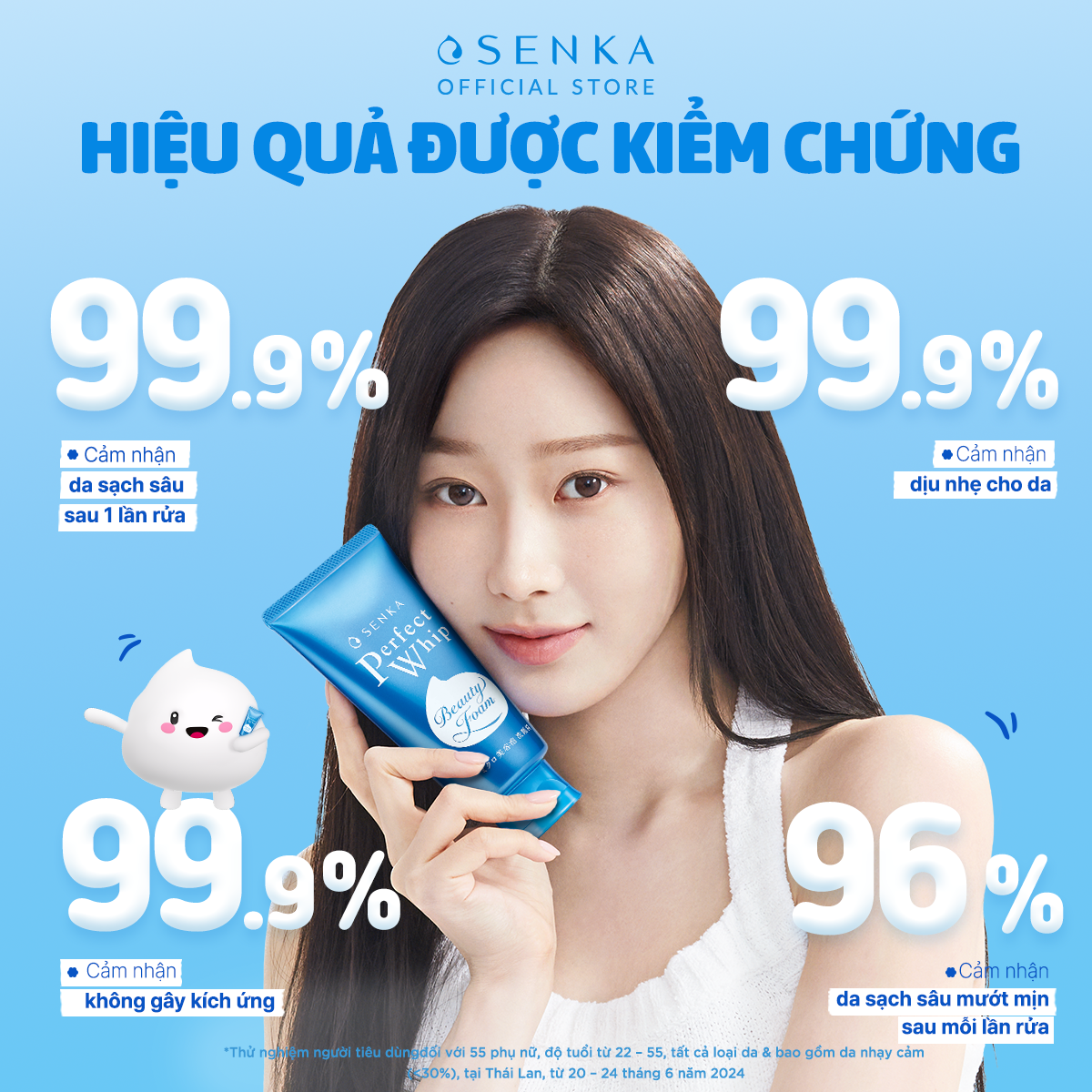 Mô tả Bộ 02 Sữa rửa mặt mướt mịn sạch sâu SENKA PERFECT WHIP 120g/chai - 11