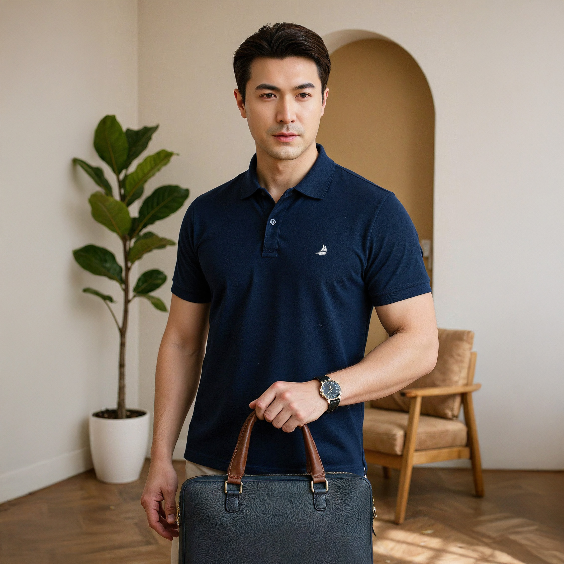 Mô tả Áo Polo nam cao cấp cổ bẻ [Tặng Hộp Gói Quà] - BASOR Polo SIXMEN - Vải cá sấu FeelMax Thoáng mát - 4