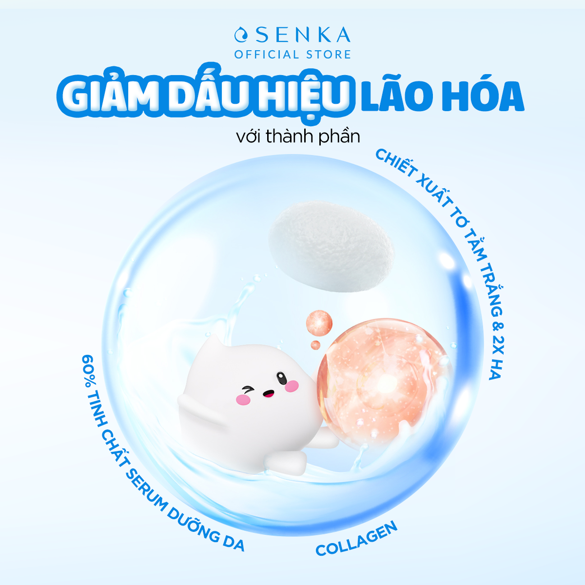 Mô tả Bộ 02 sữa rửa mặt đàn hồi mướt mịn SENKA PERFECT WHIP collagen in 120g/chai - 8