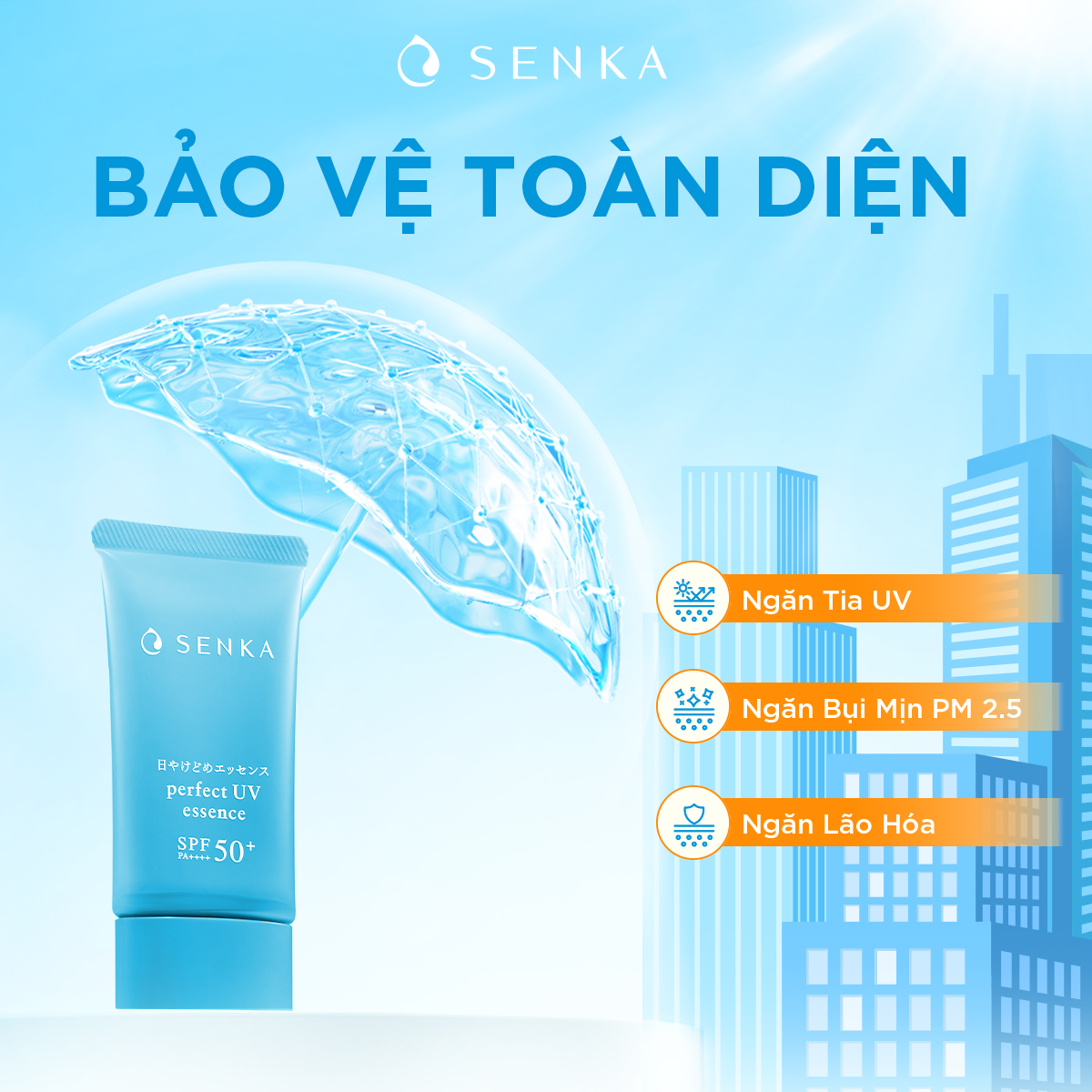 Mô tả Tinh chất chống nắng Senka Perfect UV Essence 50g - 2