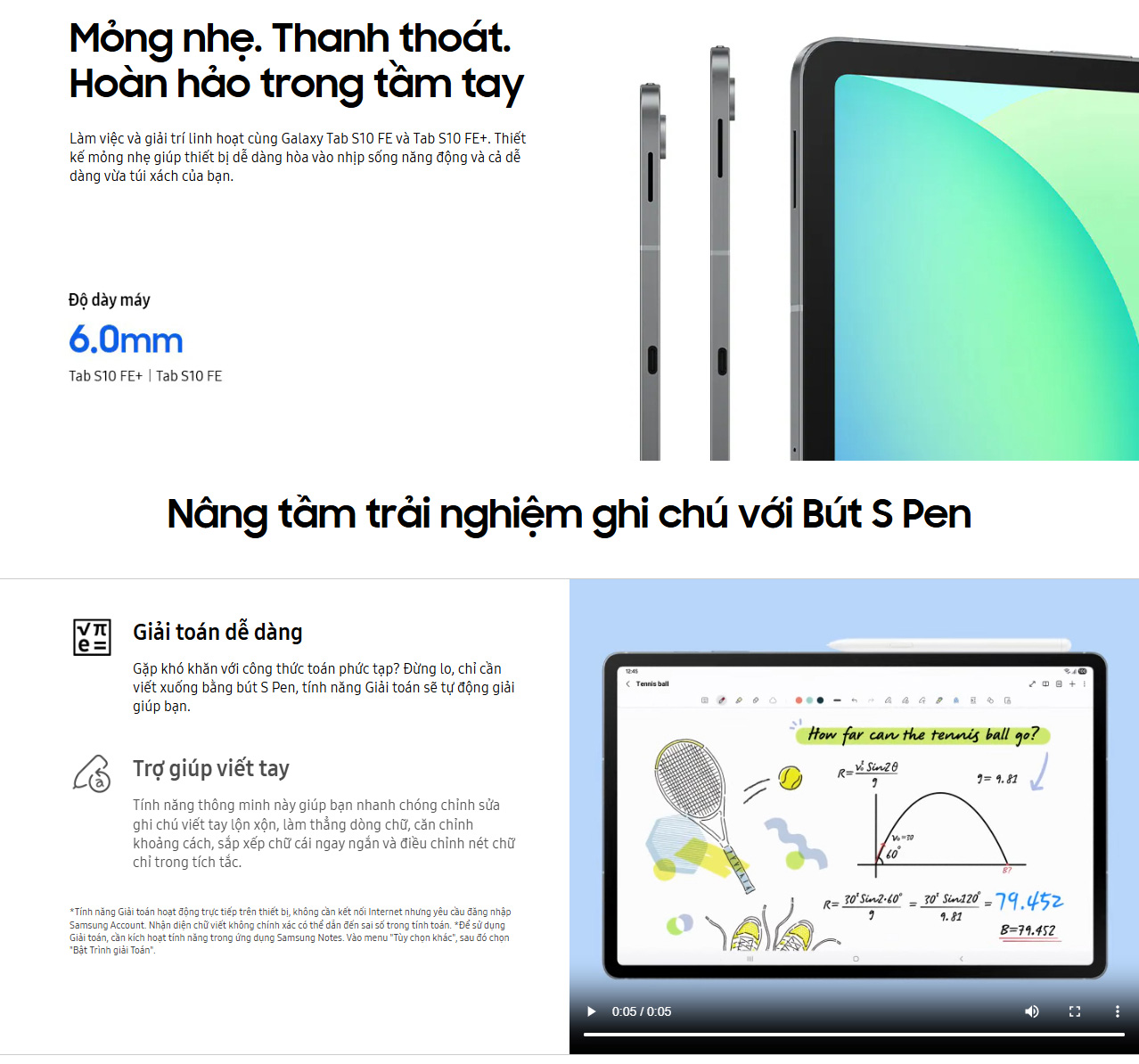 Mô tả Máy tính bảng Samsung Galaxy Tab S10 FE Wifi 256GB - 9