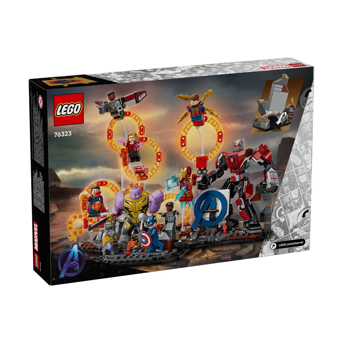 Mô tả LEGO SUPERHEROES 76323 Đồ Chơi Lắp Ráp Avengers: Trận Chiến Cuối Cùng (621 chi tiết) - 8