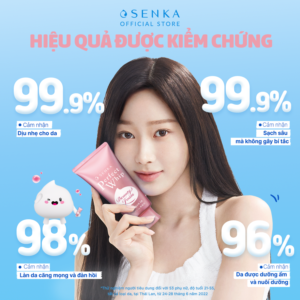 Mô tả Bộ 02 sữa rửa mặt đàn hồi mướt mịn SENKA PERFECT WHIP collagen in 120g/chai - 11