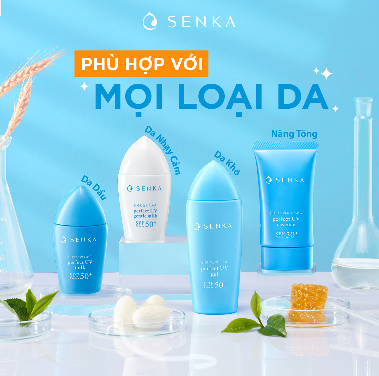 Mô tả Tinh chất chống nắng Senka Perfect UV Essence 50g - 6