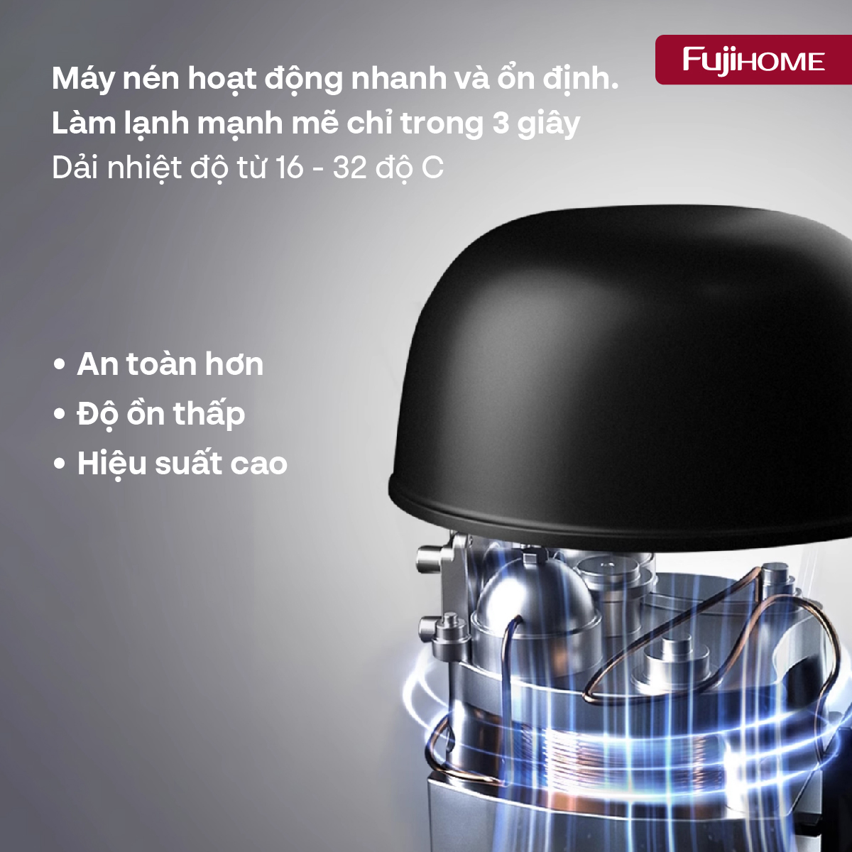 Mô tả Máy điều hòa mini di động thông minh Fujihome PAC04 thiết kế nhỏ gọn, dễ dàng di chuyển, đa dụng - 5