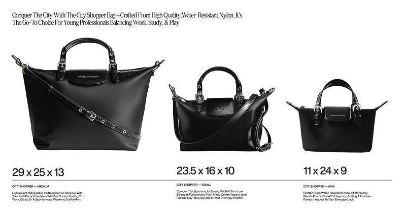 Mô tả Túi Xách Floralpunk City Shopper - Medium - Đeo chéo/Xách tay chất liệu Nylon cao cấp - 3