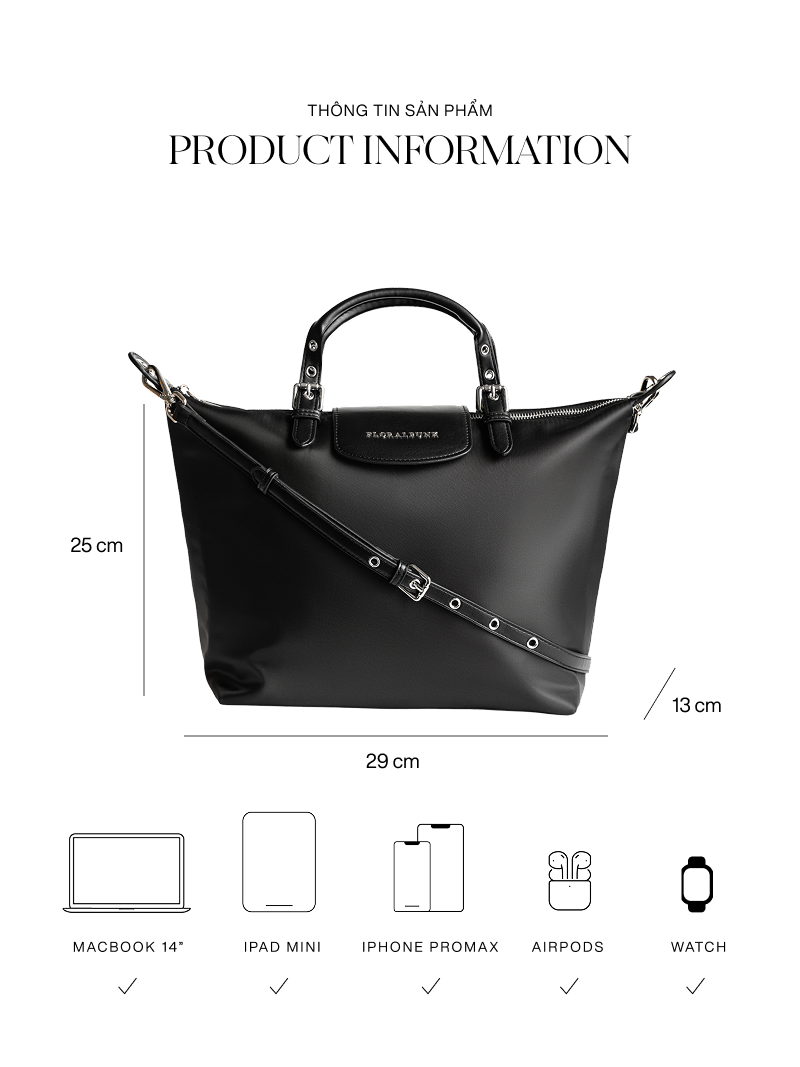 Mô tả Túi Xách Floralpunk City Shopper - Medium - Đeo chéo/Xách tay chất liệu Nylon cao cấp - 5