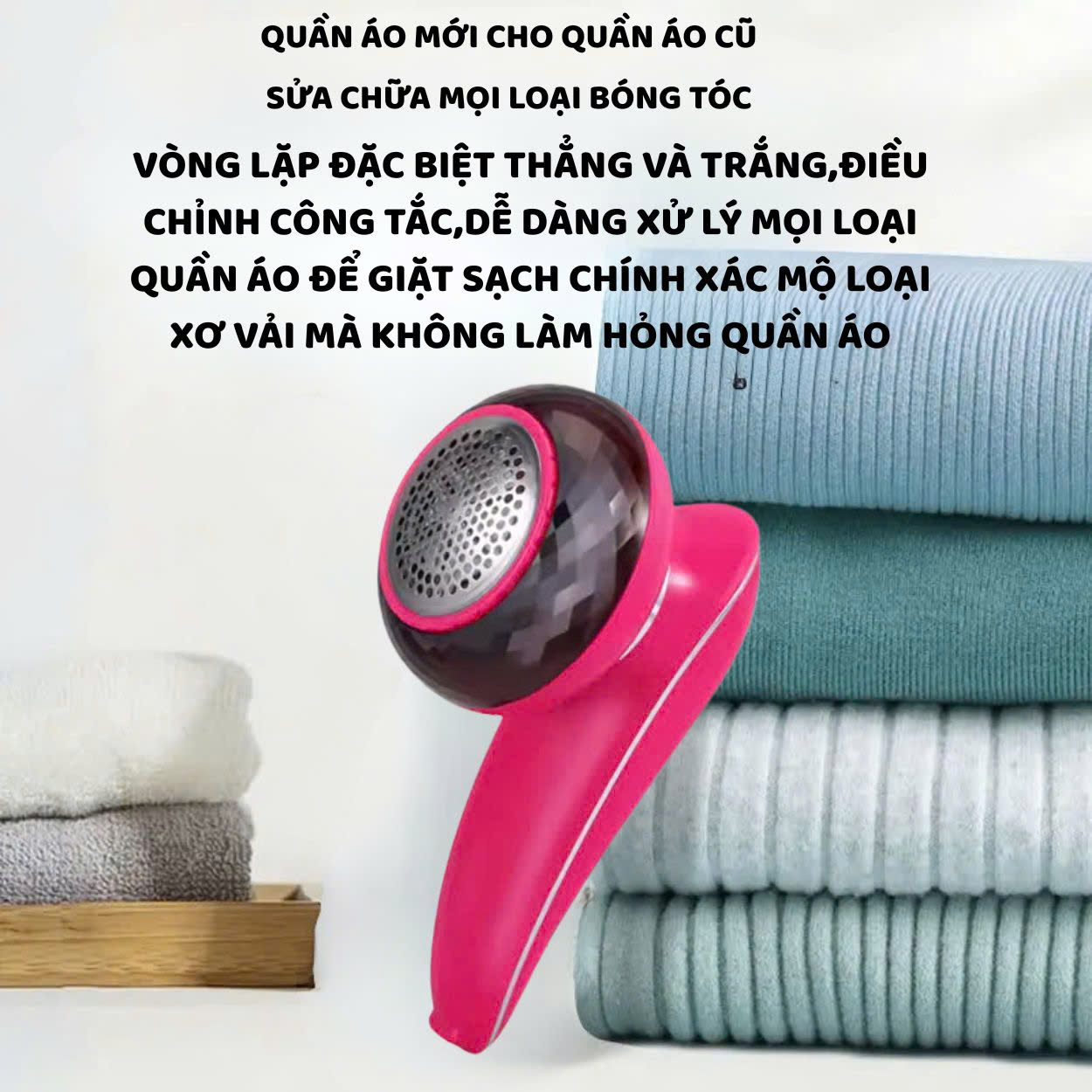 Mô tả Máy cắt lông xù quần áo ENZO cầm tay,loại bỏ bụi bẩn ,lưỡi dao sắc bén,cắt sạch mọi loại lông xơ vải,an toàn tuyệt đối - 6