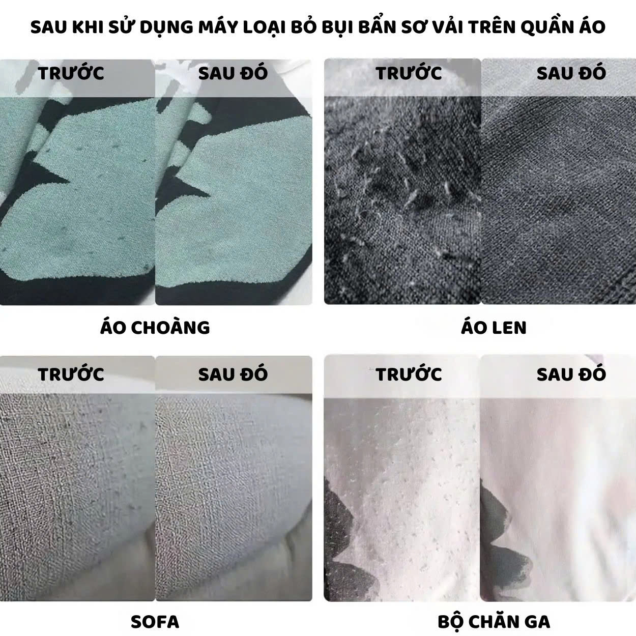 Mô tả Máy cắt lông xù quần áo ENZO cầm tay,loại bỏ bụi bẩn ,lưỡi dao sắc bén,cắt sạch mọi loại lông xơ vải,an toàn tuyệt đối - 7