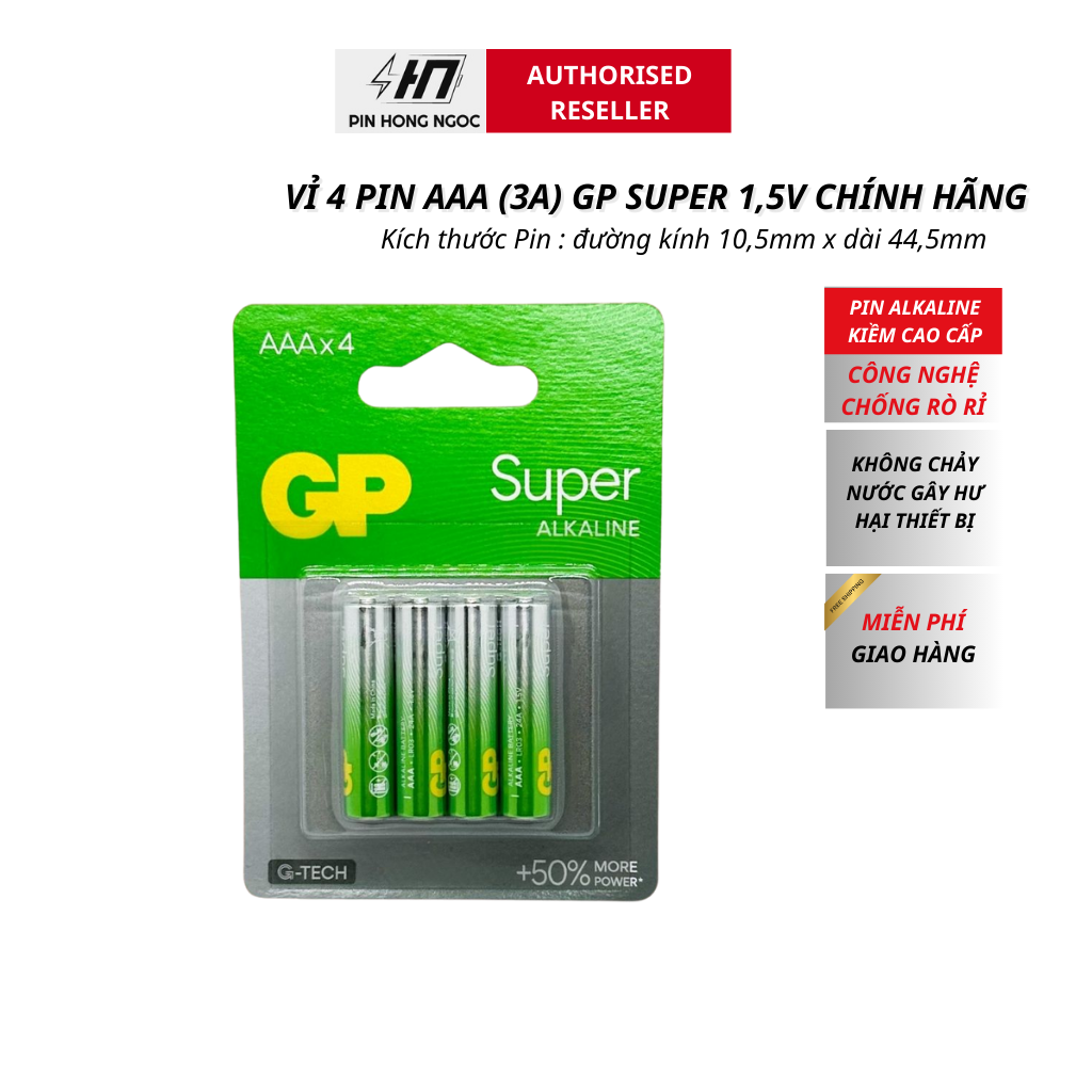 Pin AA / AAA GP Super Alkaline 1,5V Cao Cấp - Hàng chính hãng | Shopee ...