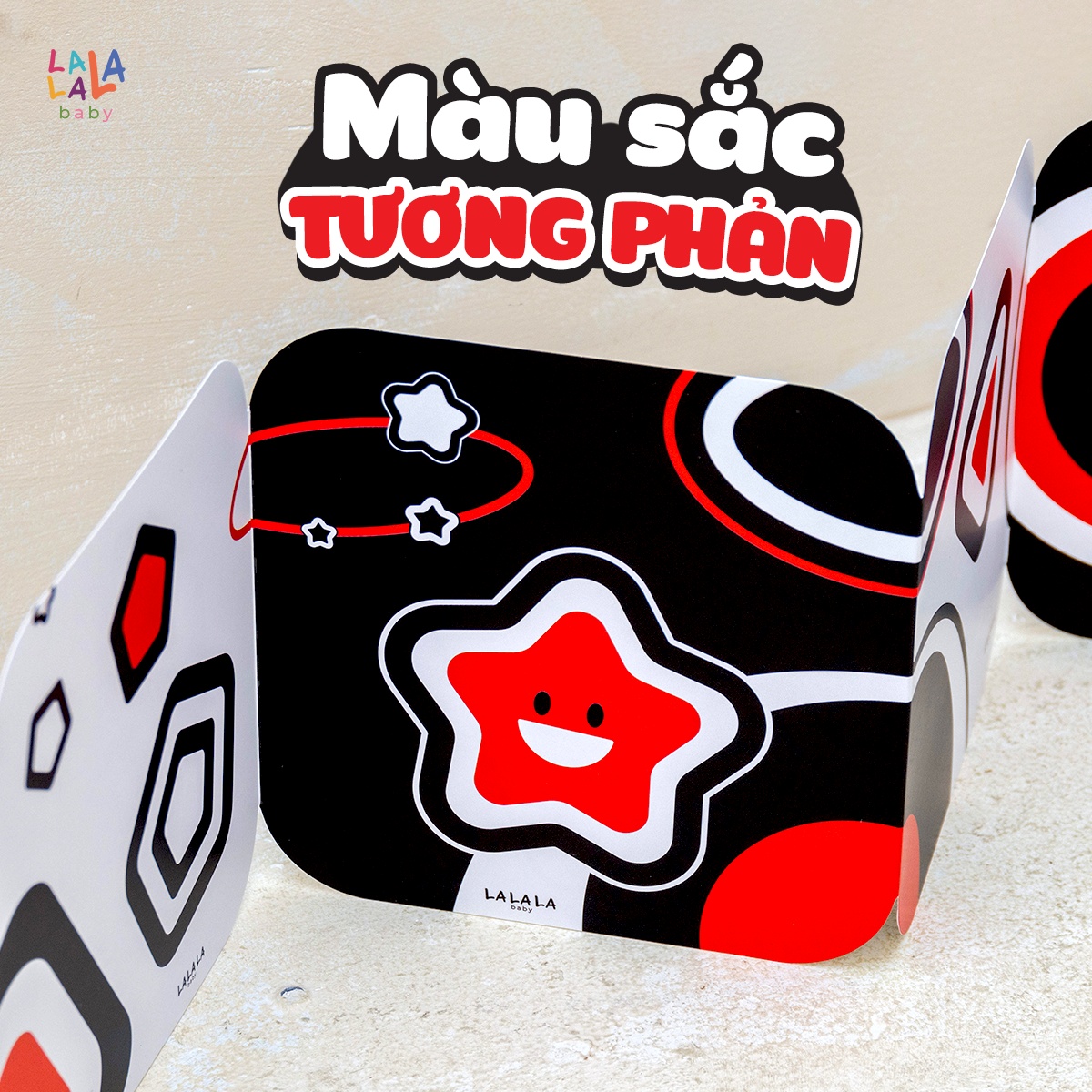Mô tả Bộ Thẻ Gấp Ziczac Kích Thích Thị Giác Cho Bé Sơ Sinh Lala Visual - Lalala Baby - 5