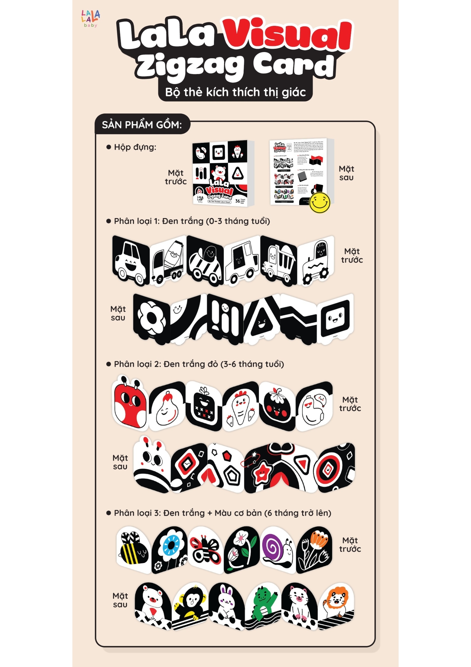 Bộ thẻ Lala Visual 6 mảnh